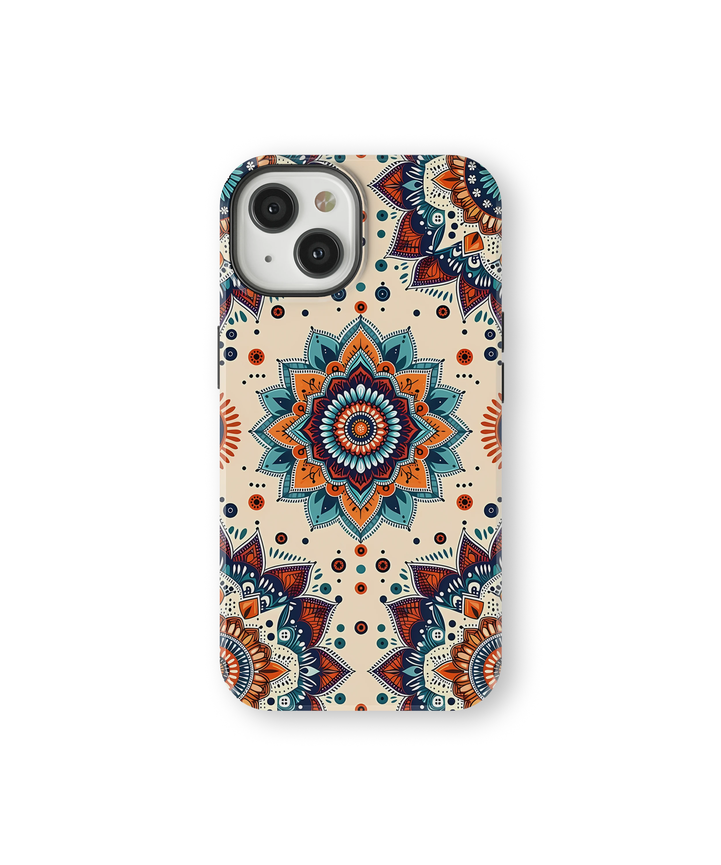 Coque iPhone – Mandala Coloré Style Bohème & Ethnique