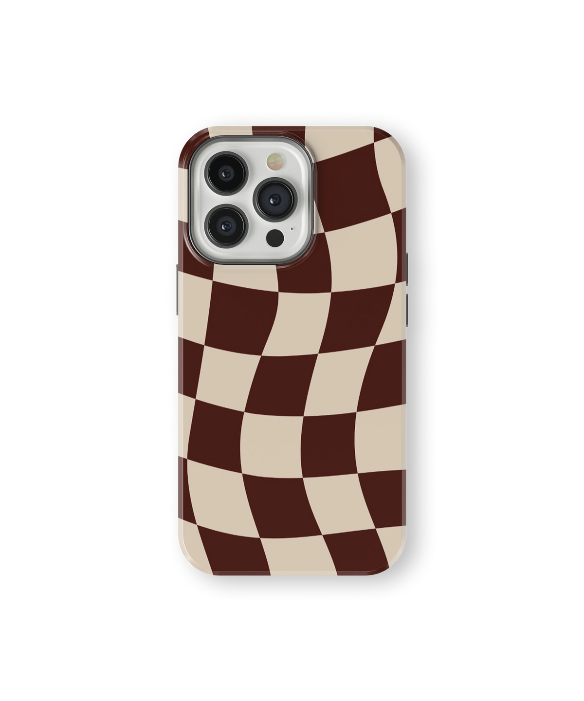 Coque iPhone – Design Damier Ondulé