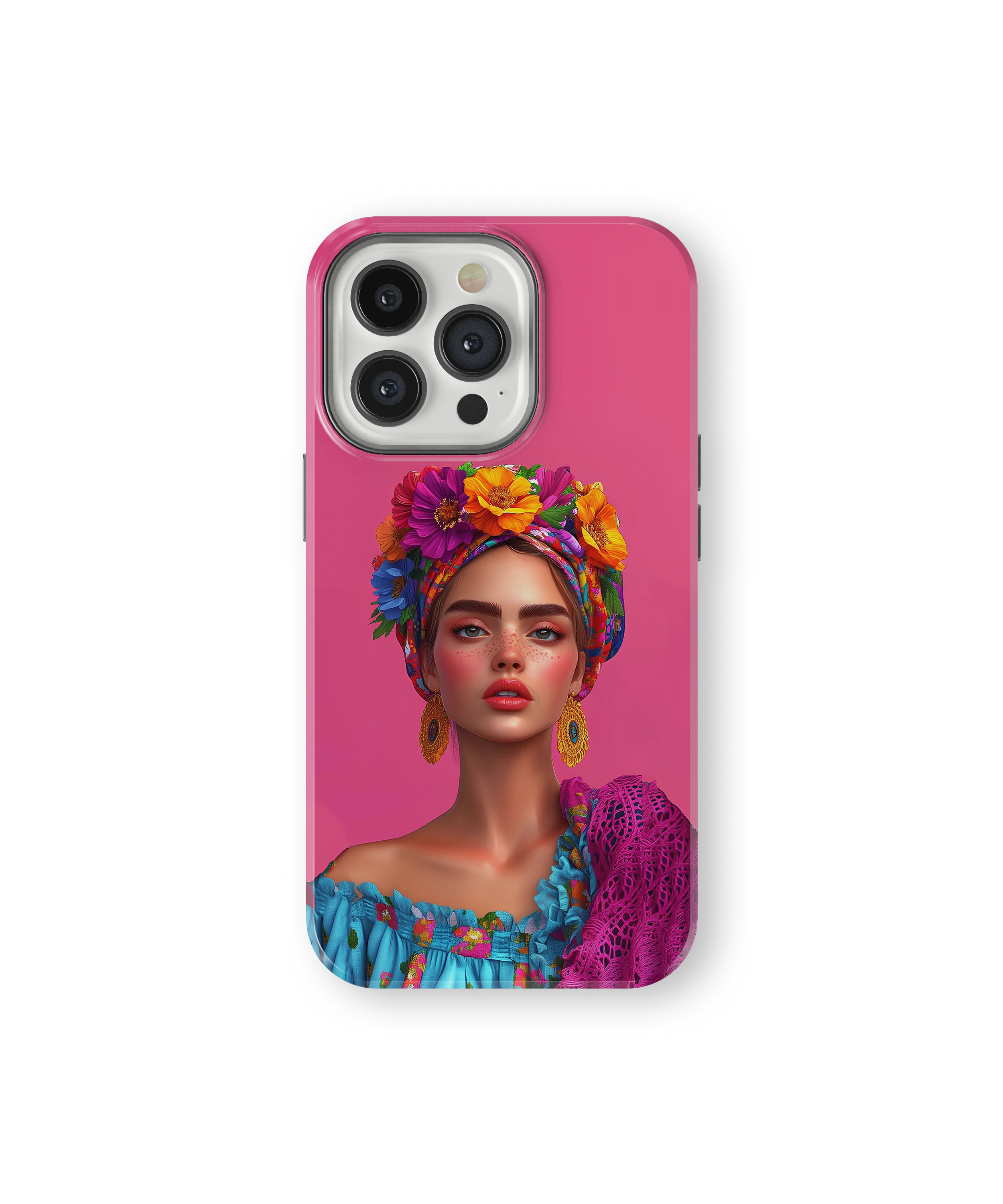 Coque iPhone – Design Femme Fleurie Colorée