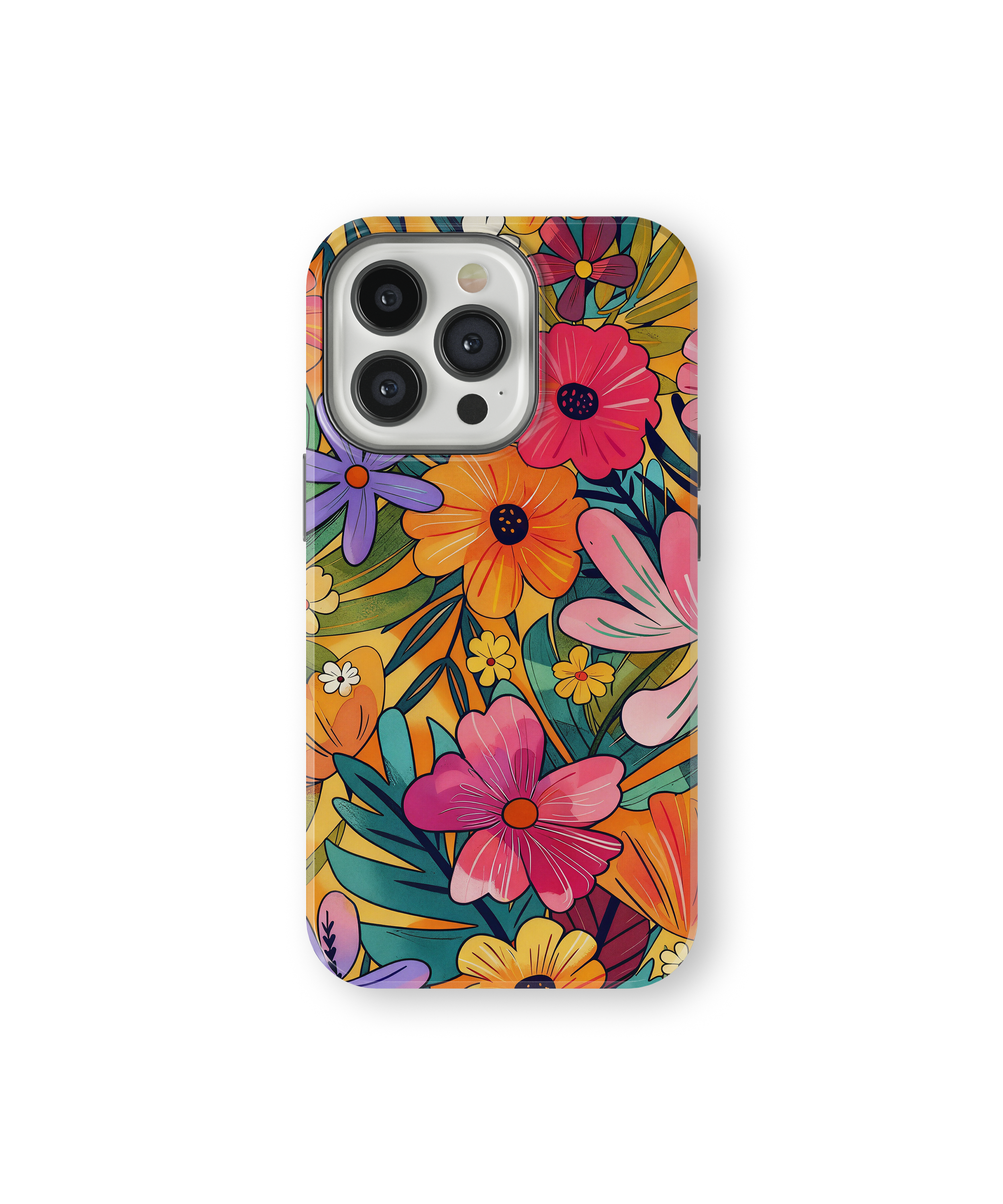 Coque iPhone – Design Floral Coloré