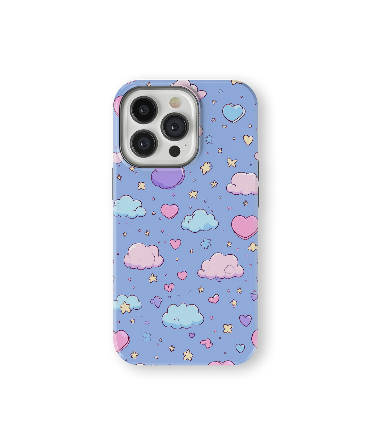 Coque iPhone – Design Nuage Cœur Pastel