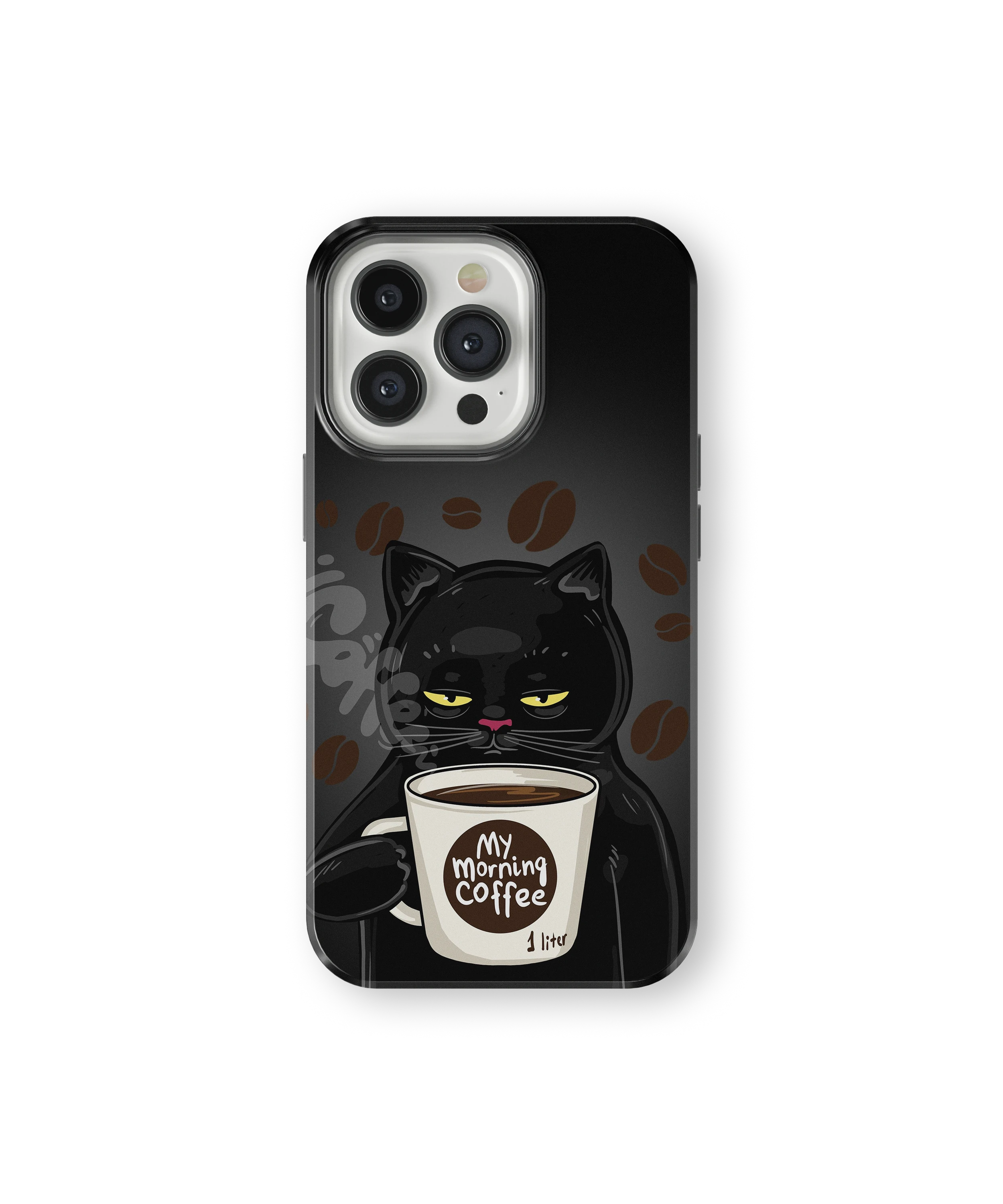 Coque iPhone Chat Café – Avant le café / Après le café