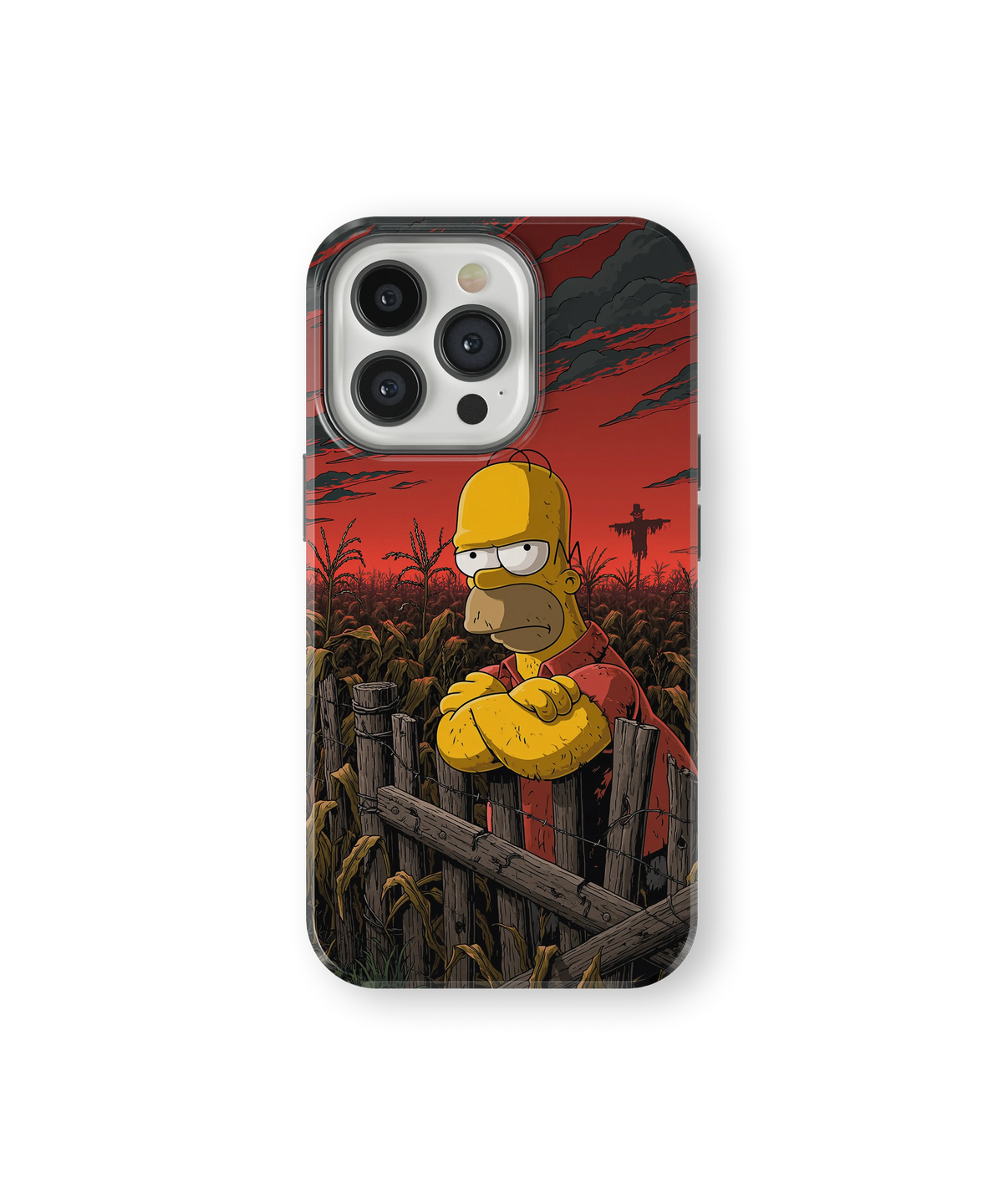 Coque iPhone Homer Simpson – Design Dark Red | Les Simpson
