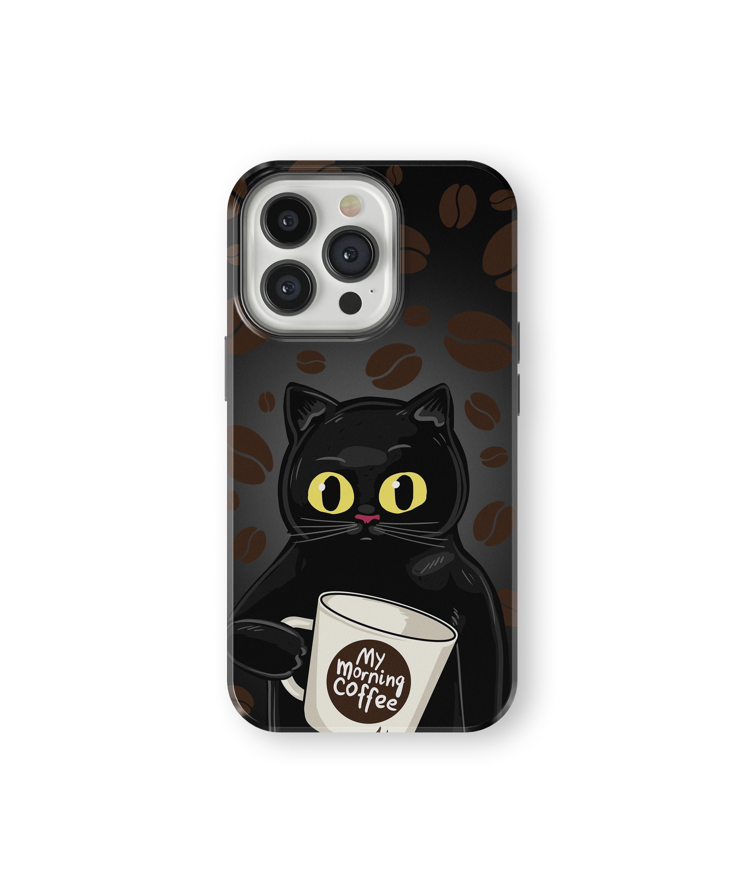 Coque iPhone Chat Café – Avant le café / Après le café