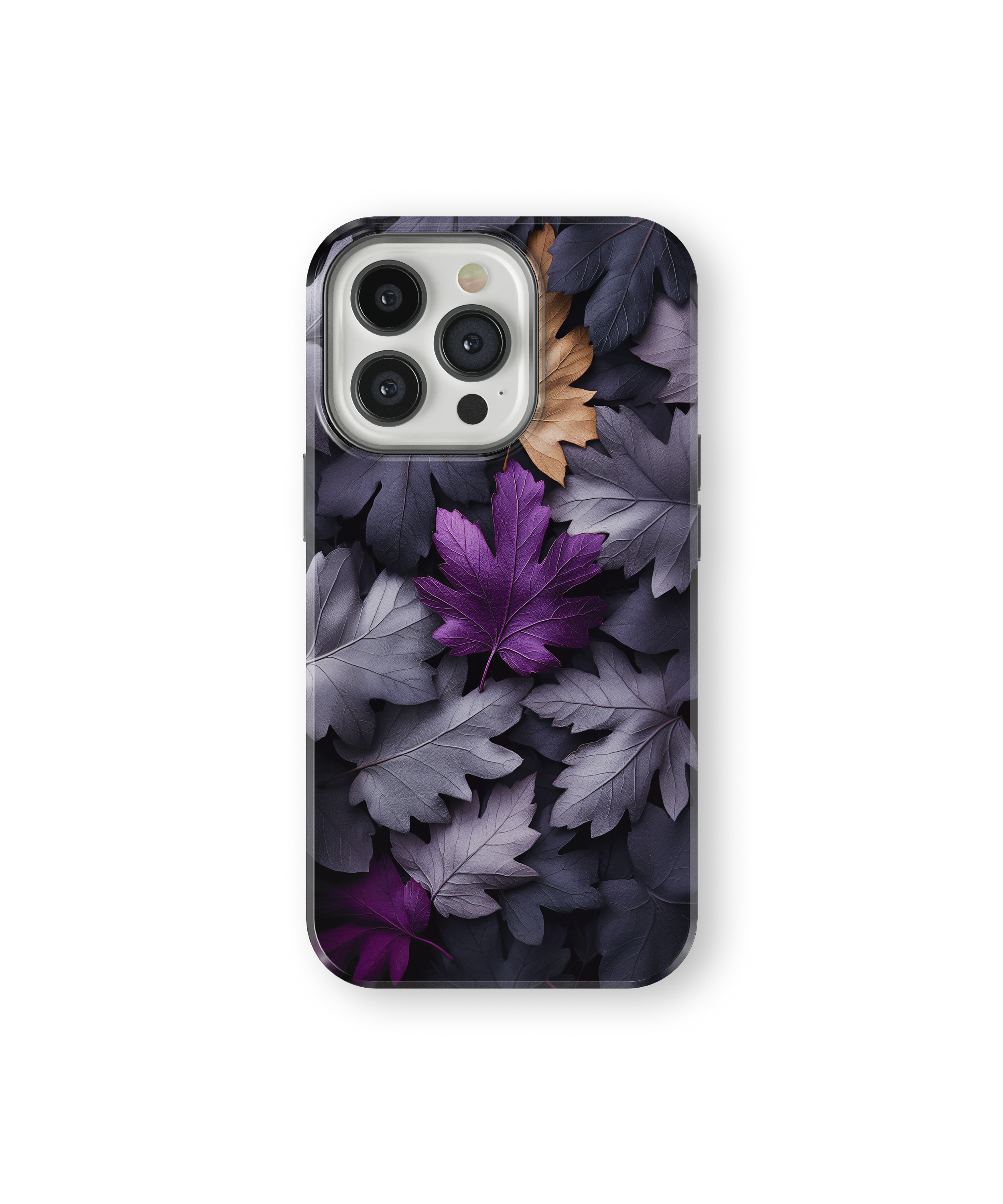 Coque iPhone Purple Autumn Leaves