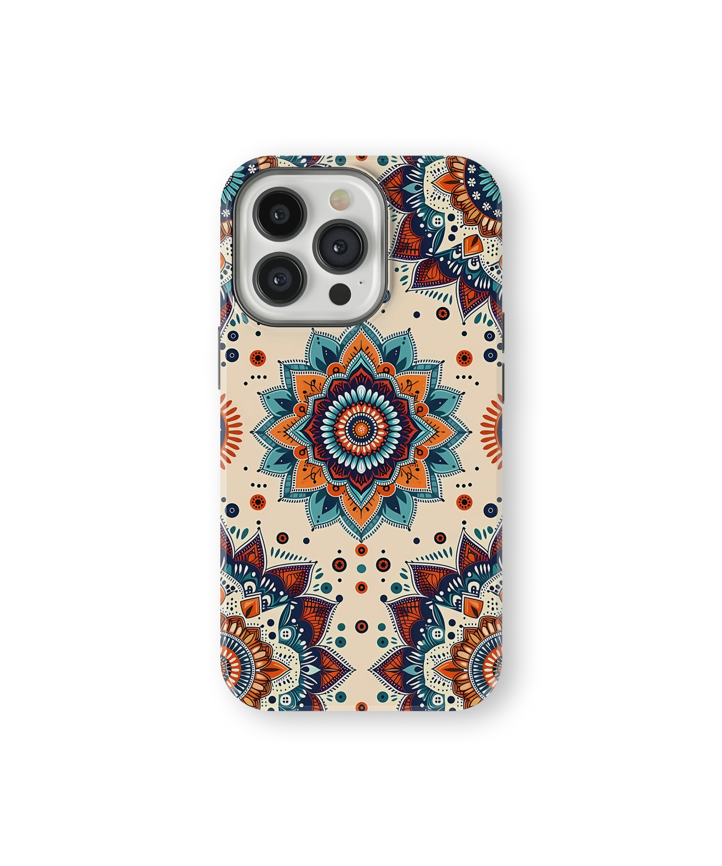 Coque iPhone – Mandala Coloré Style Bohème & Ethnique