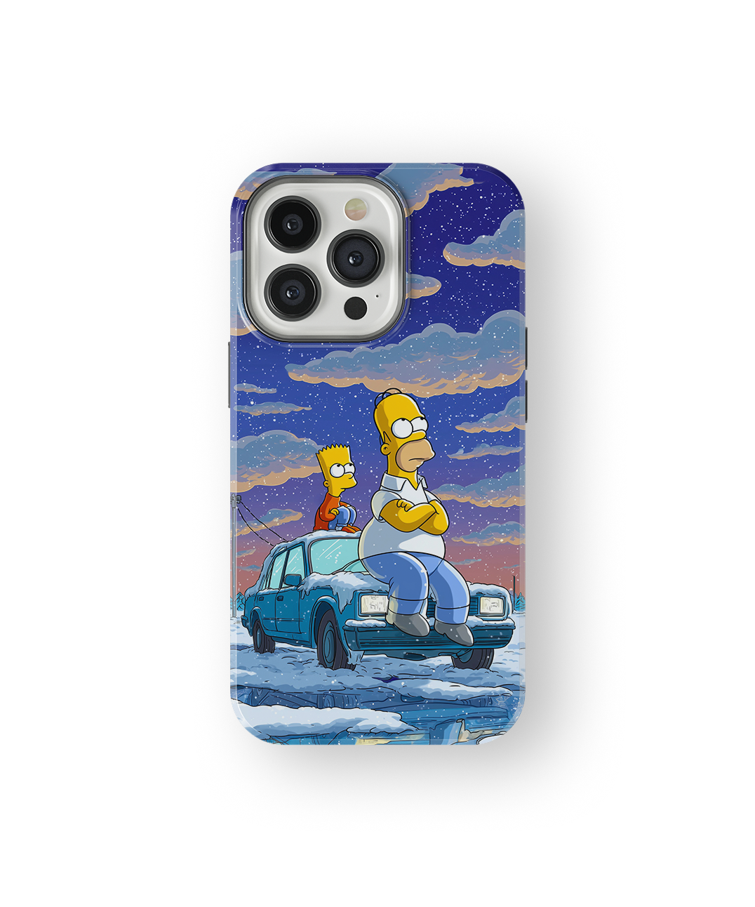 Coque iPhone – The Simpsons Design Nuit Hiver