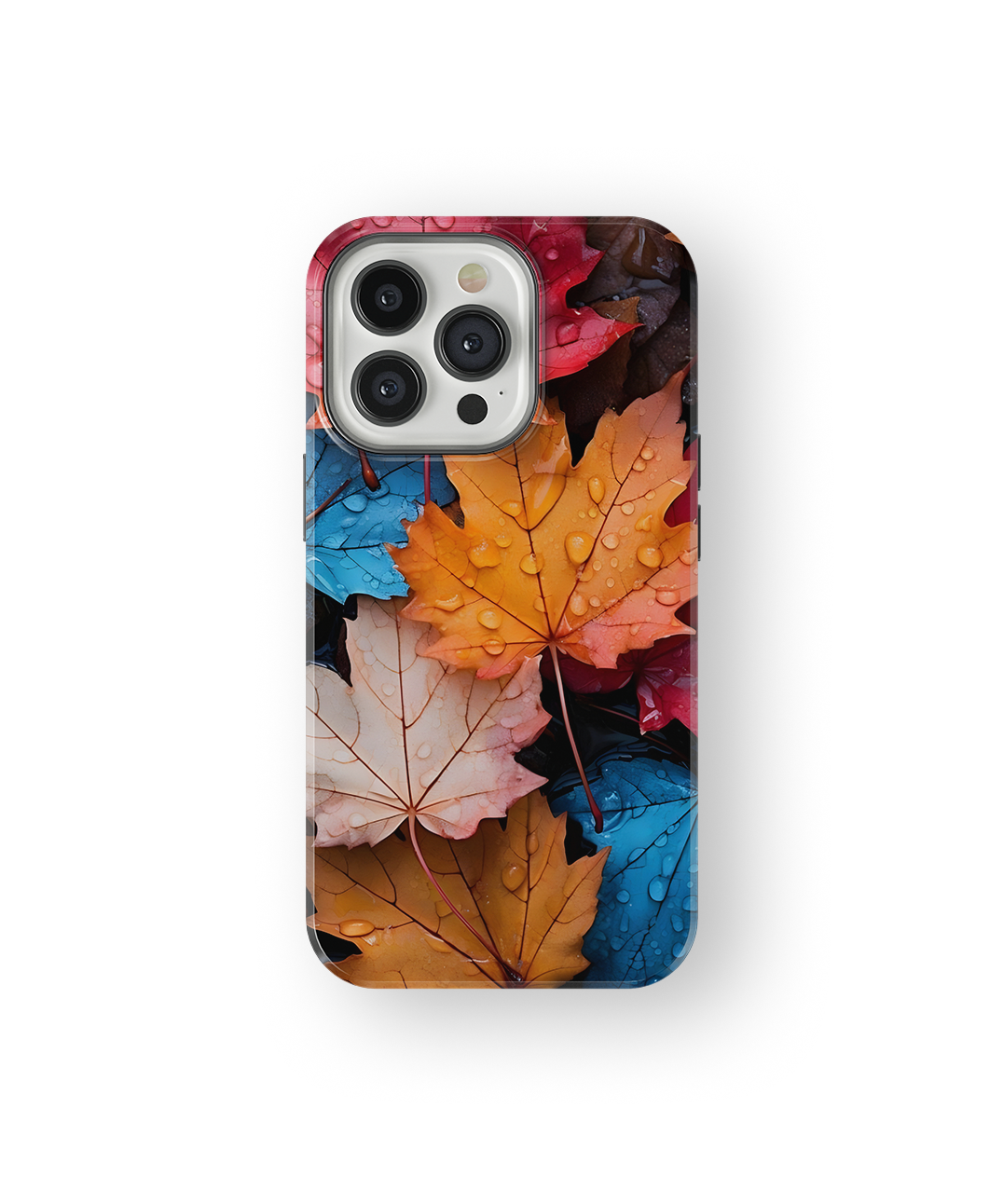 Coque iPhone – Design Feuilles Automne Colorées