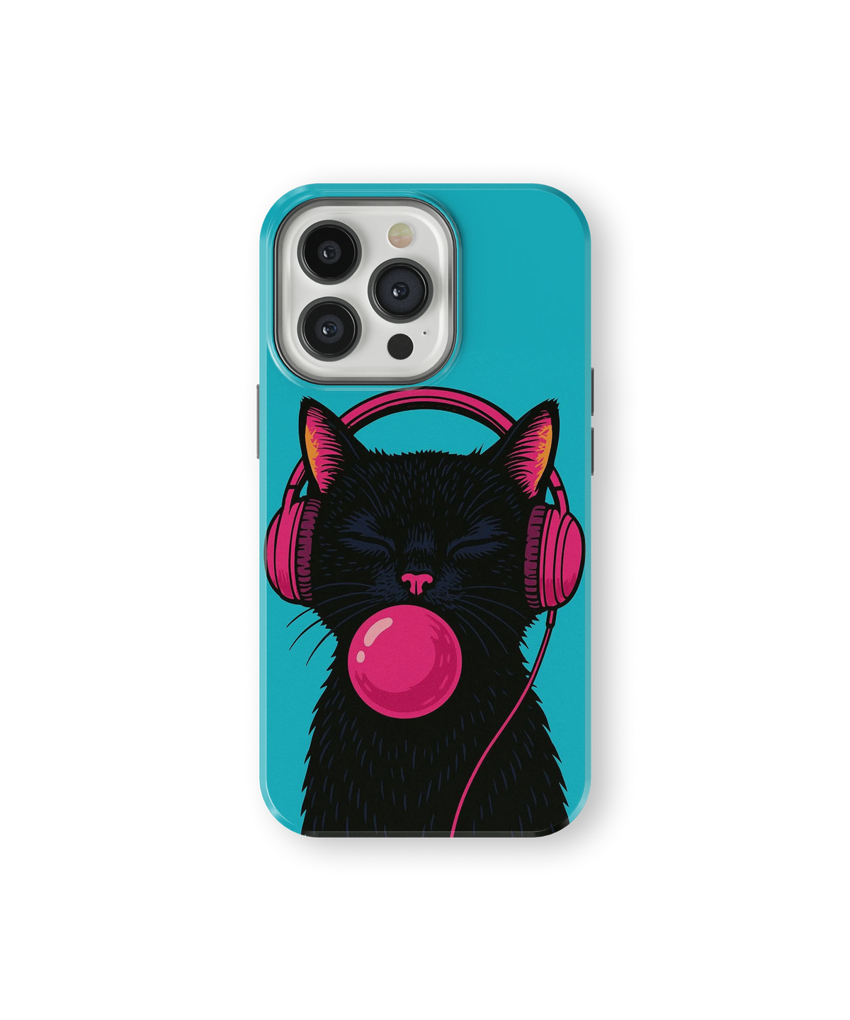 Coque iPhone – Music Cat Bubble