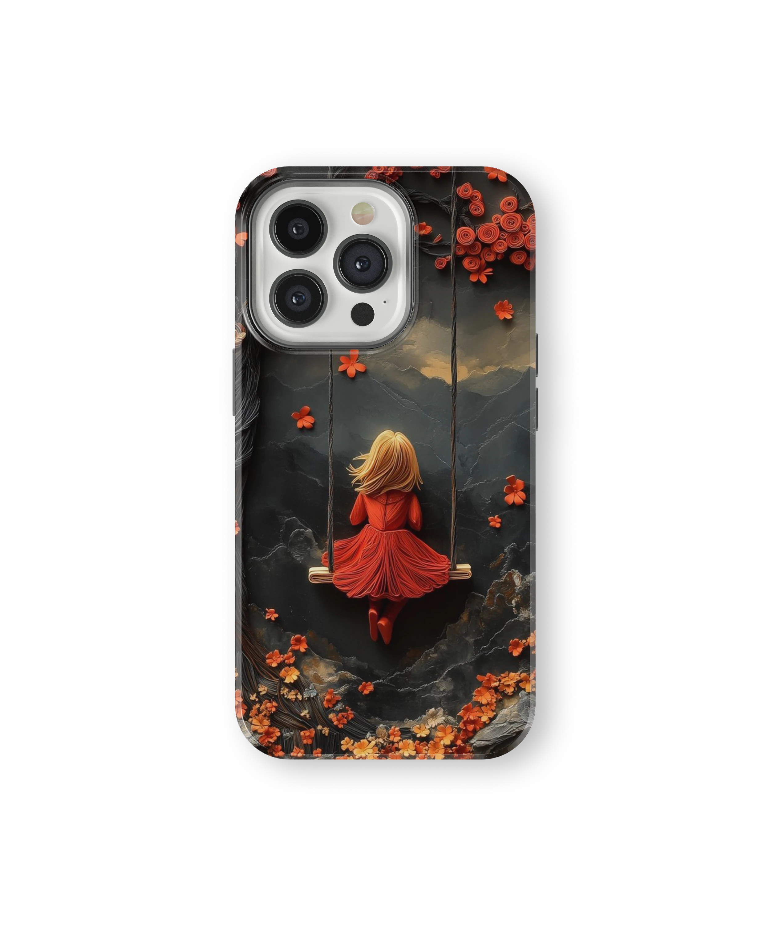 Coque iPhone – Design Fille sur Balançoire Poétique