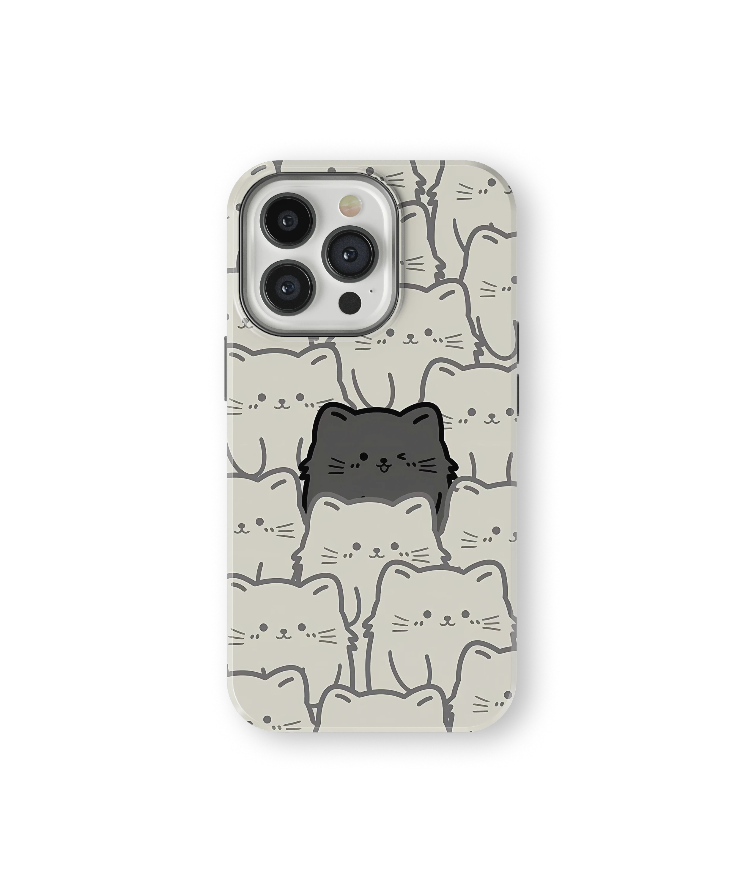 Coque iPhone – Chats Kawaii Minimalistes