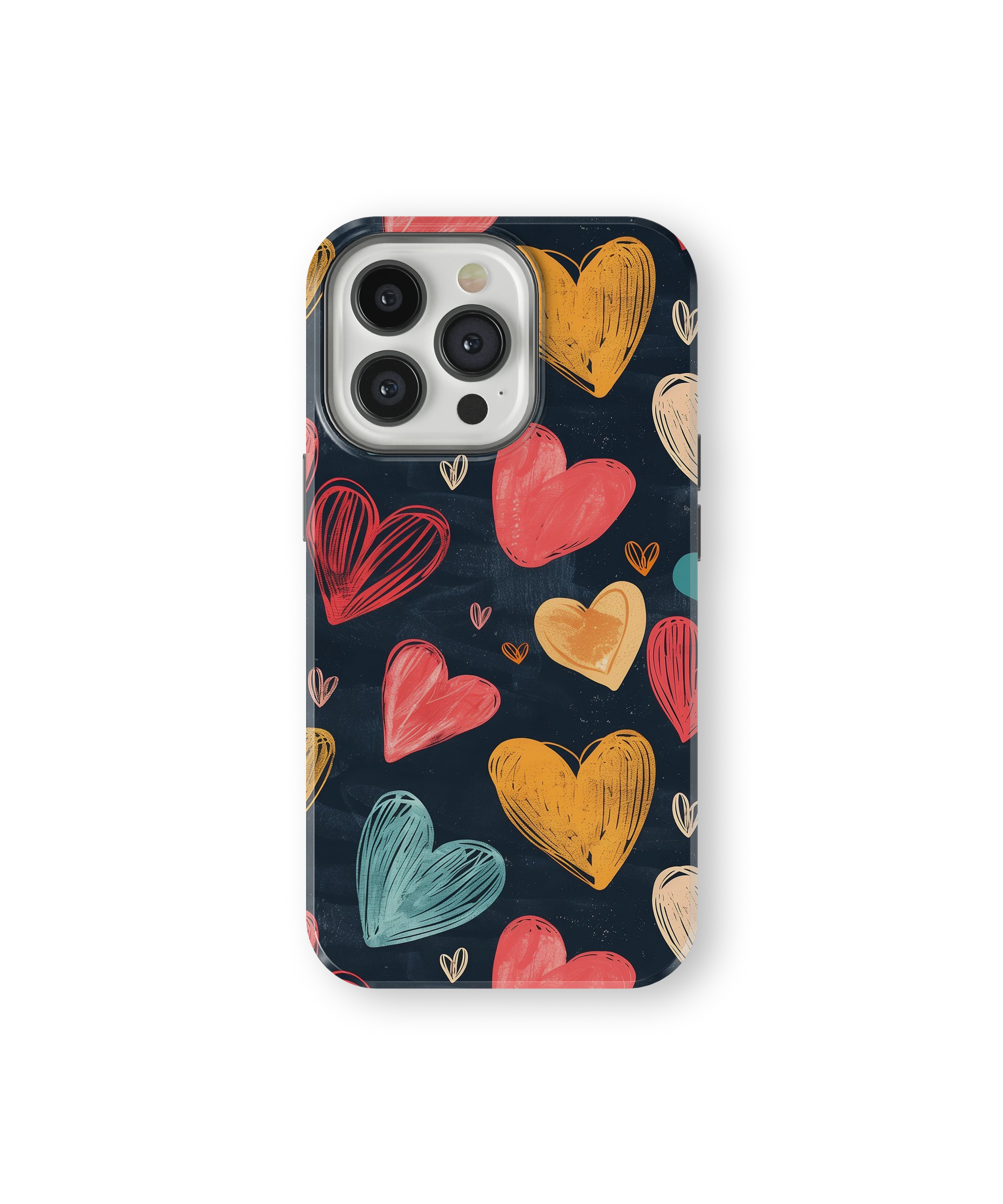 Coque iPhone – Design Cœurs Colorés