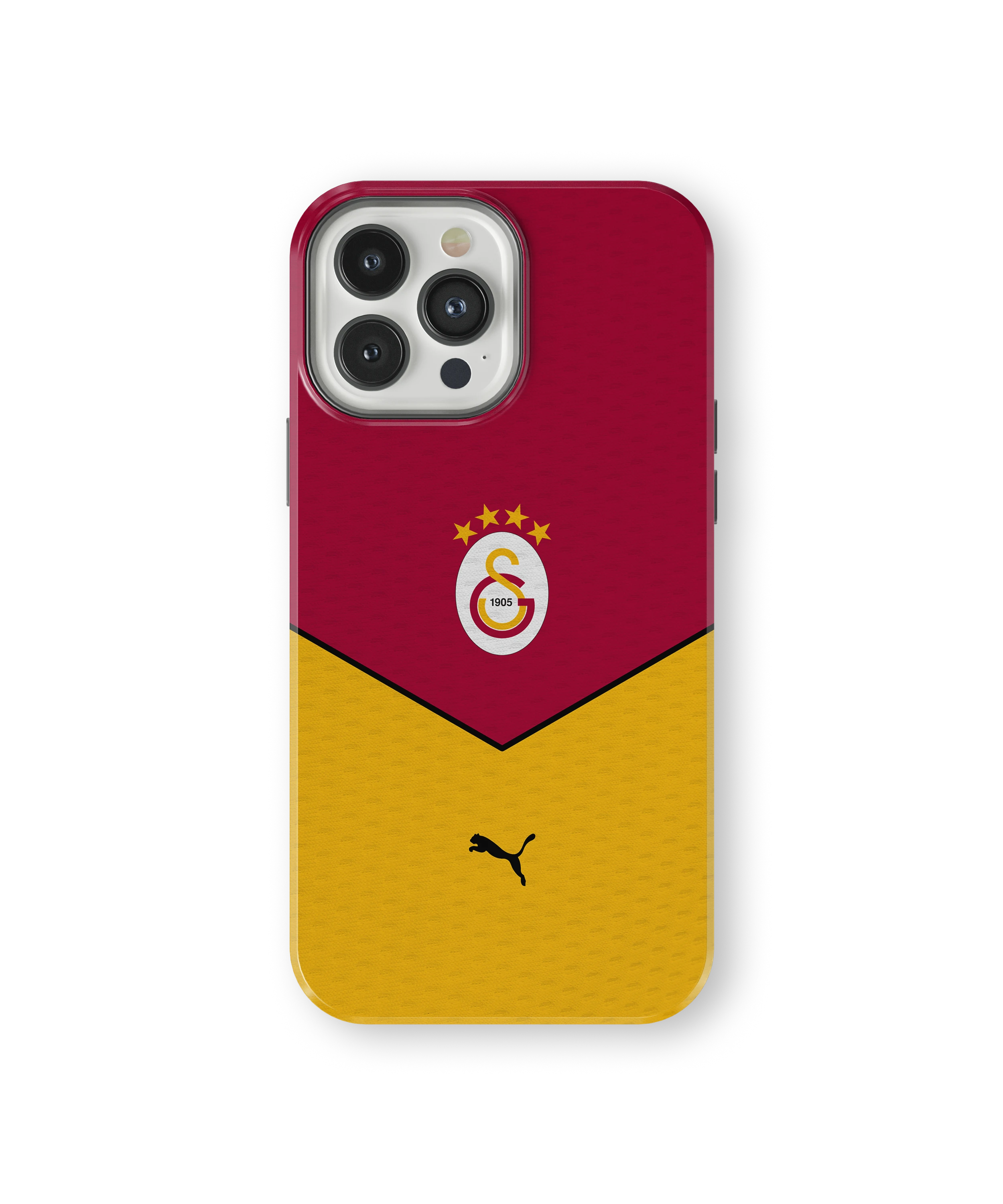 Coque iPhone – Style Maillot Galatasaray Rouge & Jaune