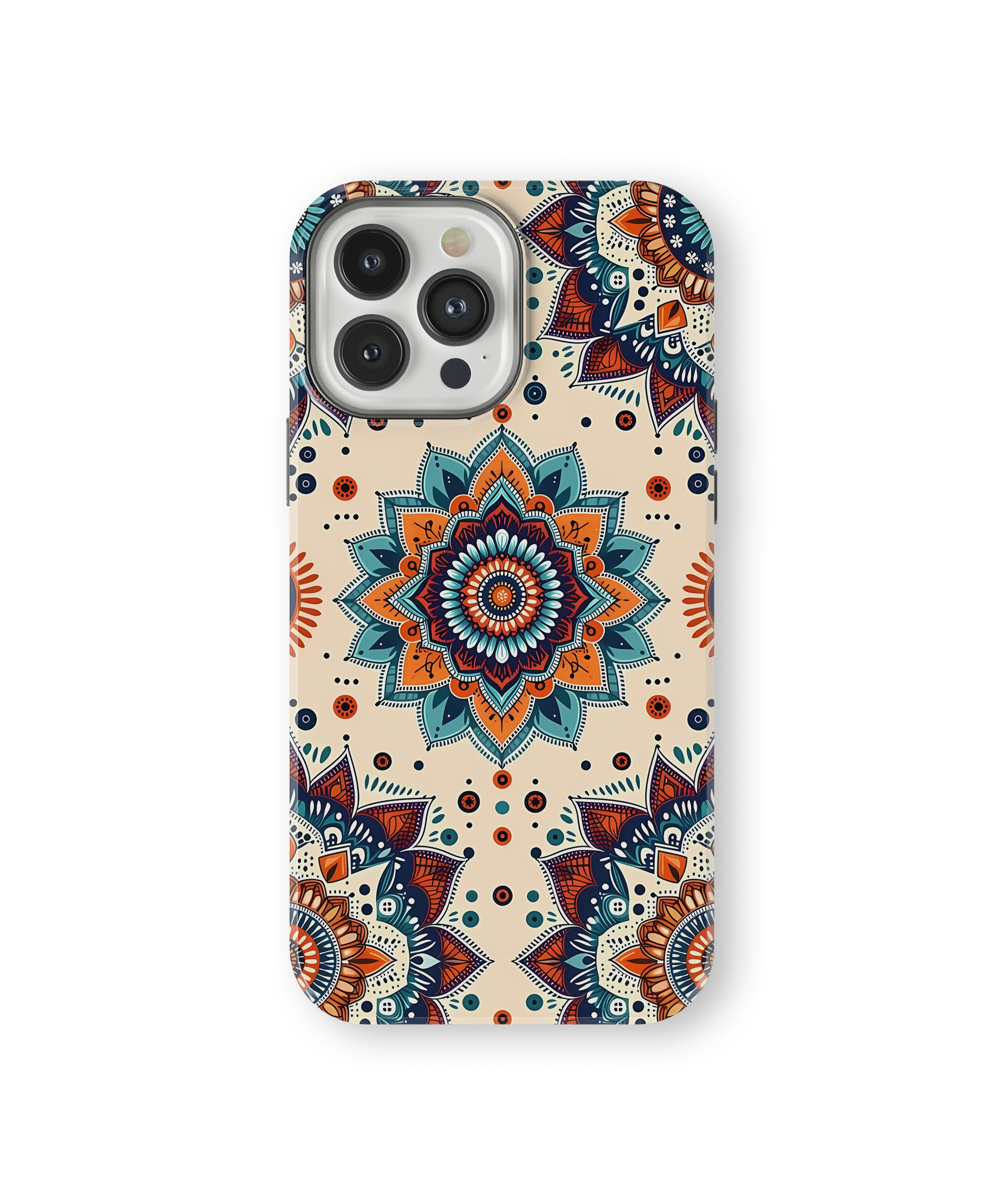 Coque iPhone – Mandala Coloré Style Bohème & Ethnique