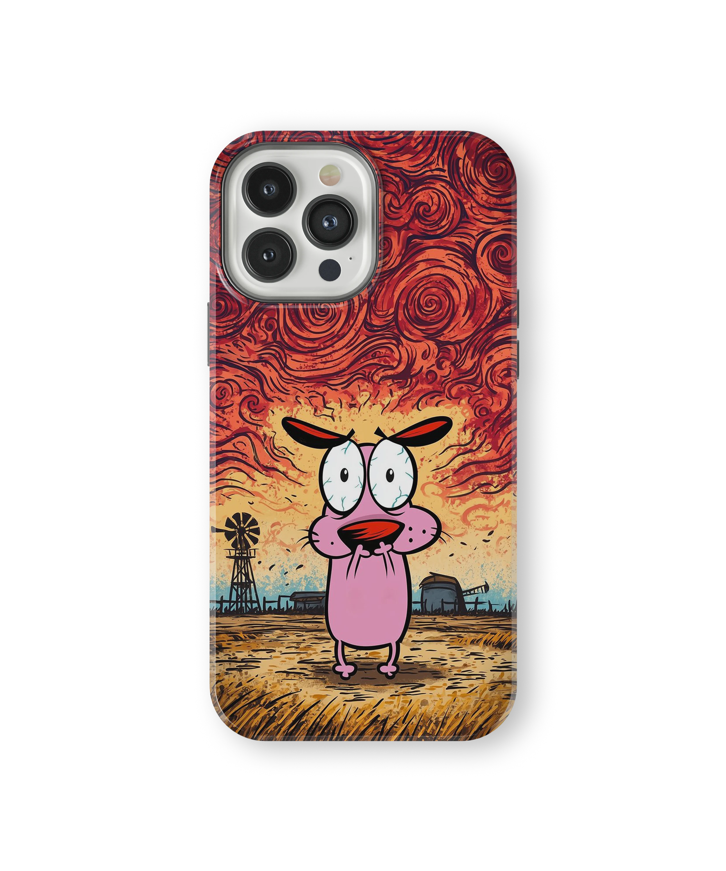 Coque iPhone – Design Courage le Chien