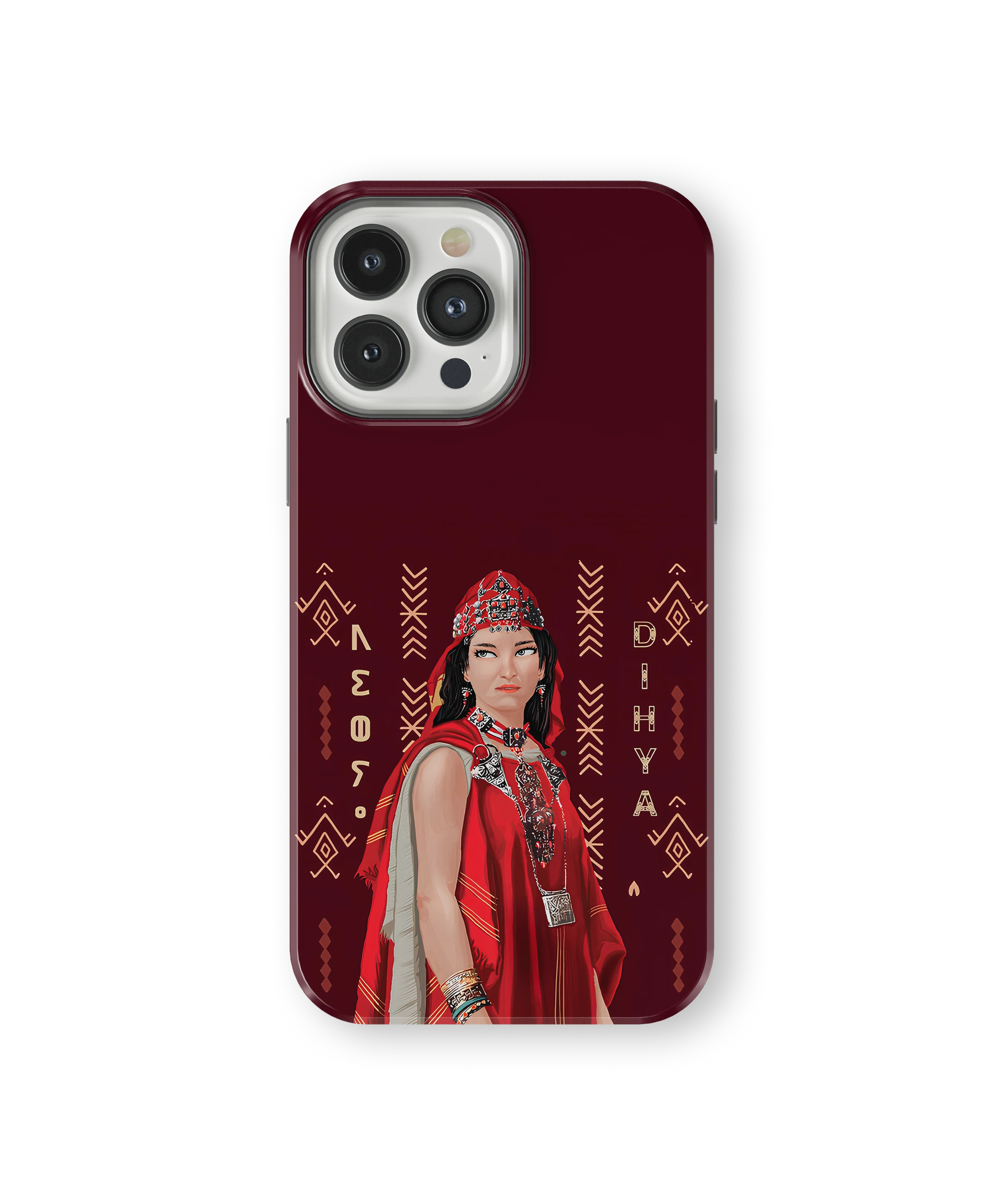 Coque iPhone – Design Amazigh Traditionnel “Dihya”