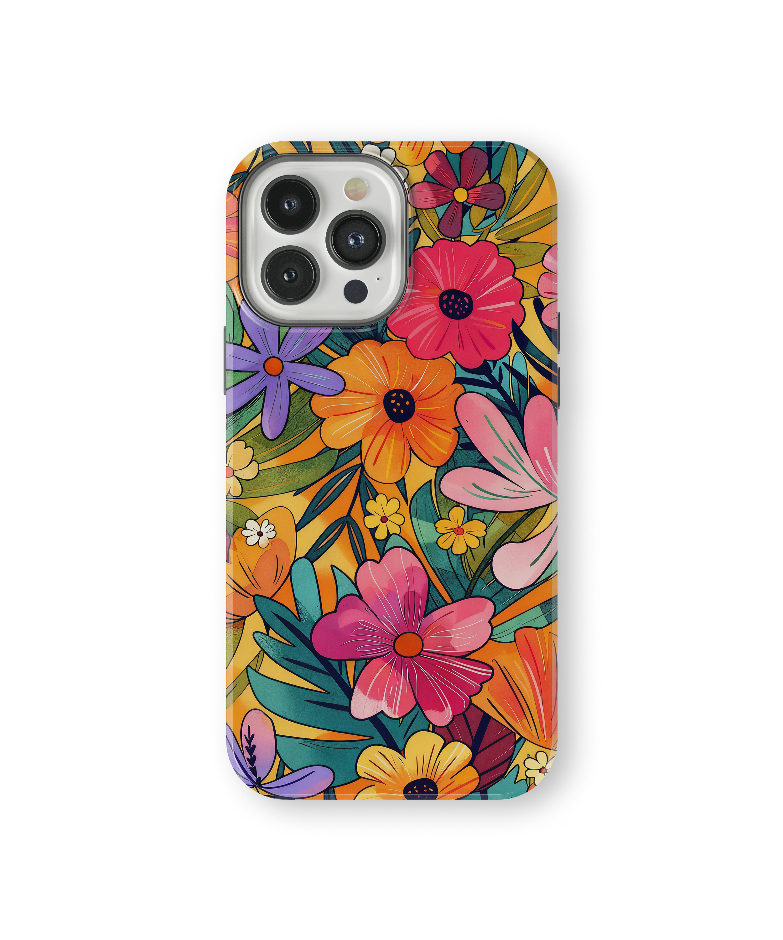 Coque iPhone – Design Floral Coloré