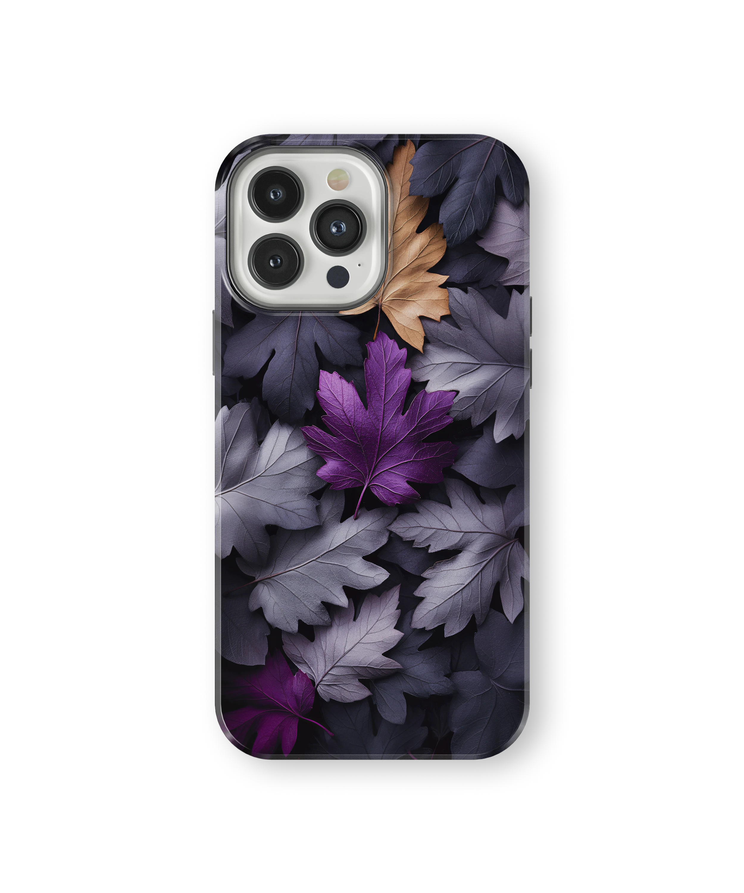Coque iPhone Purple Autumn Leaves