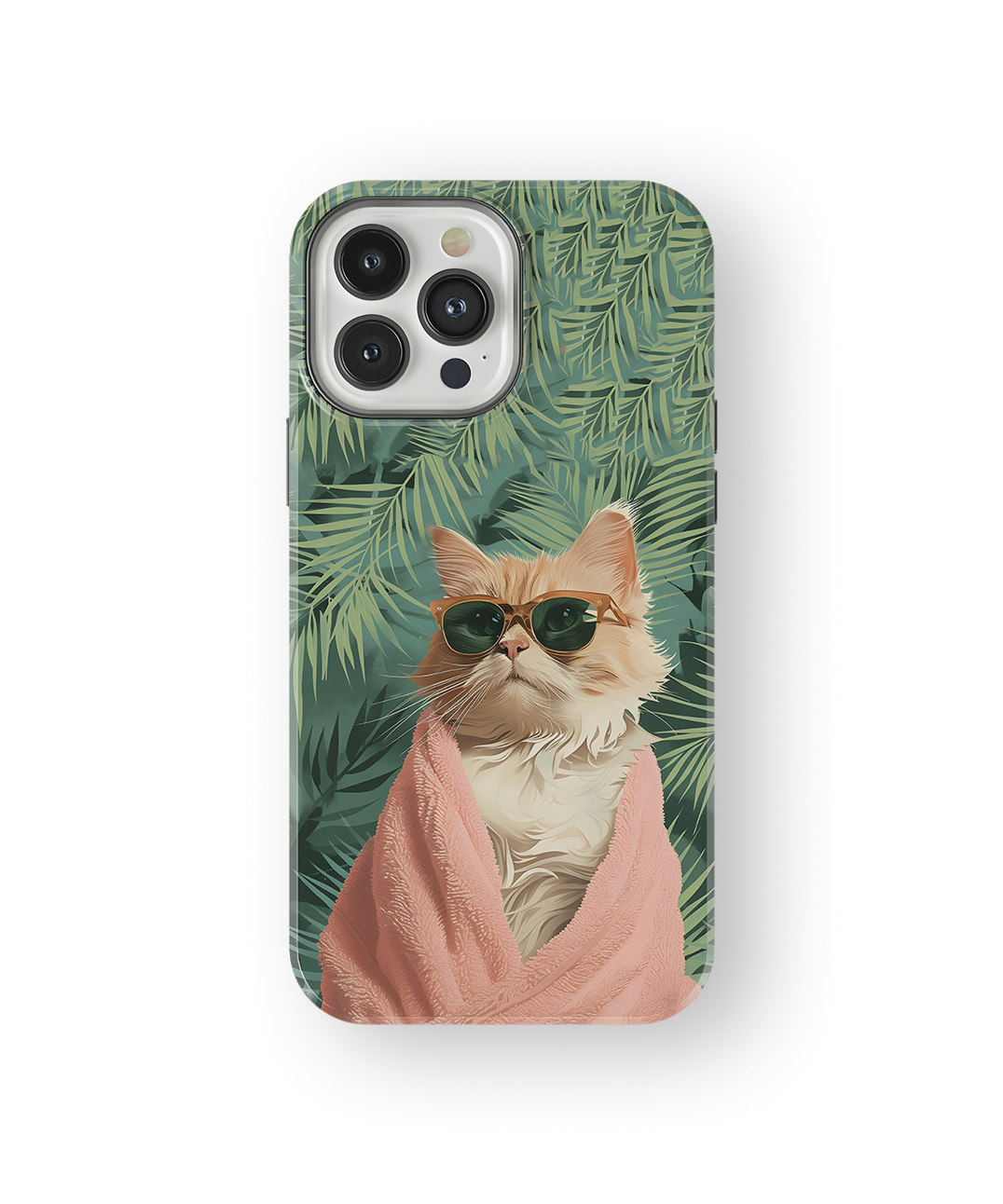 Coque iPhone – Chat Stylé Tropica