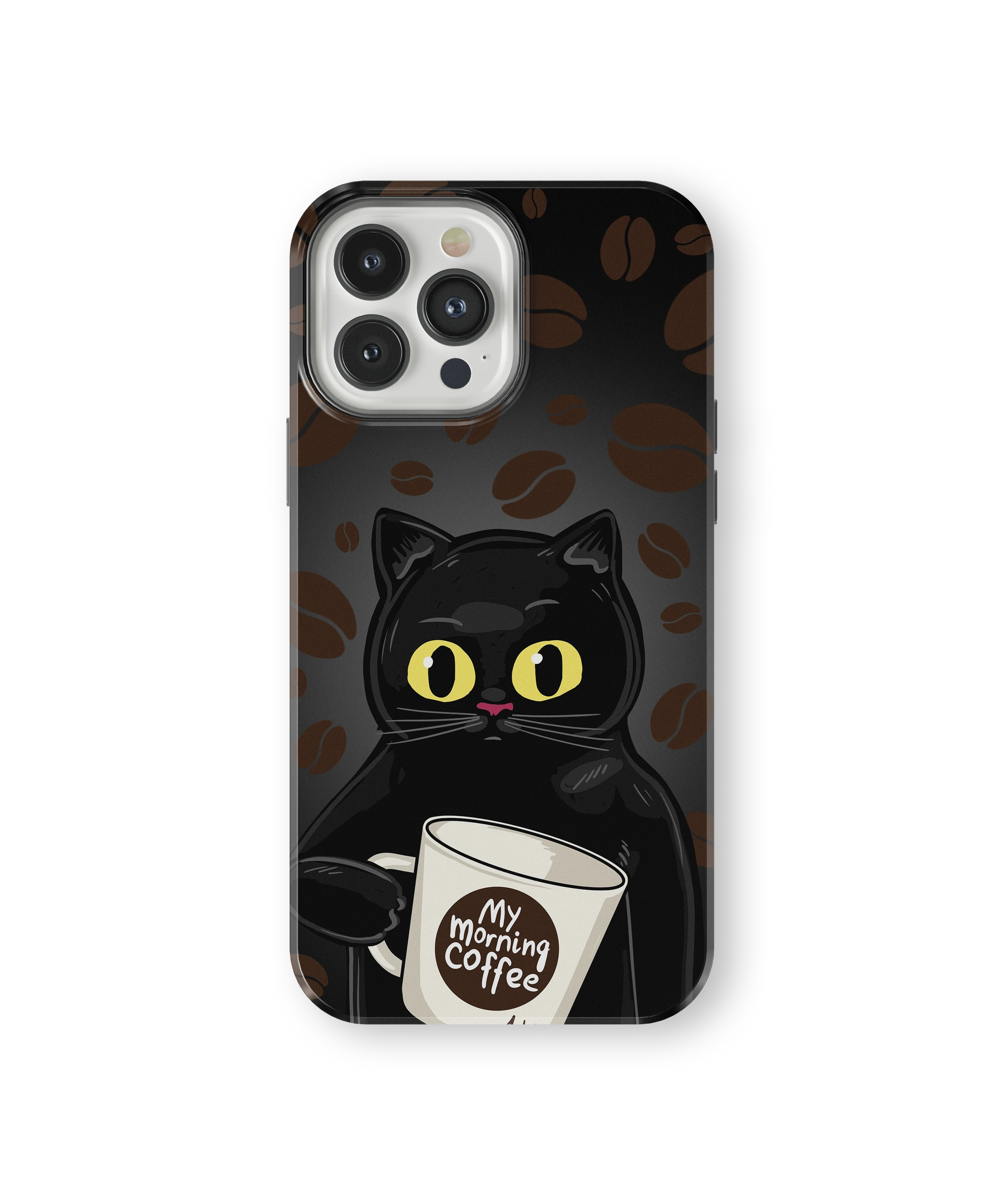 Coque iPhone Chat Café – Avant le café / Après le café