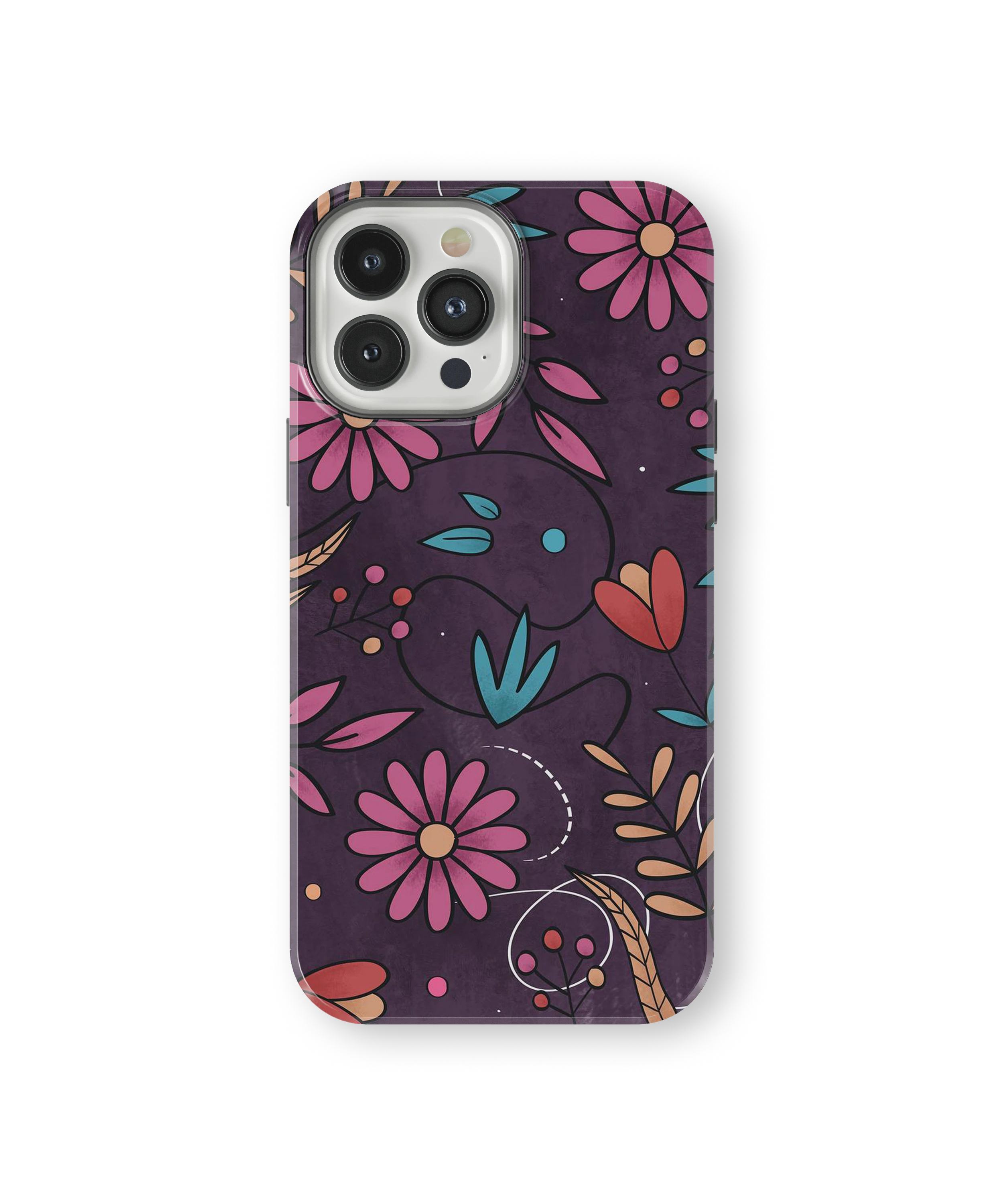 Coque iPhone – Design Floral Élégant & Coloré