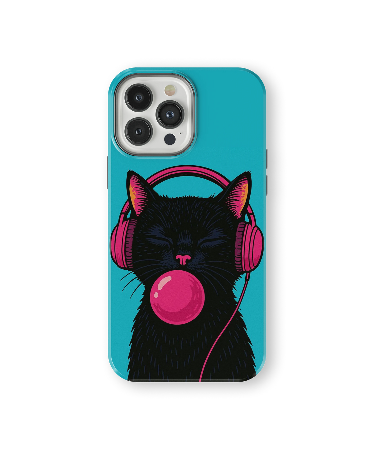 Coque iPhone – Music Cat Bubble