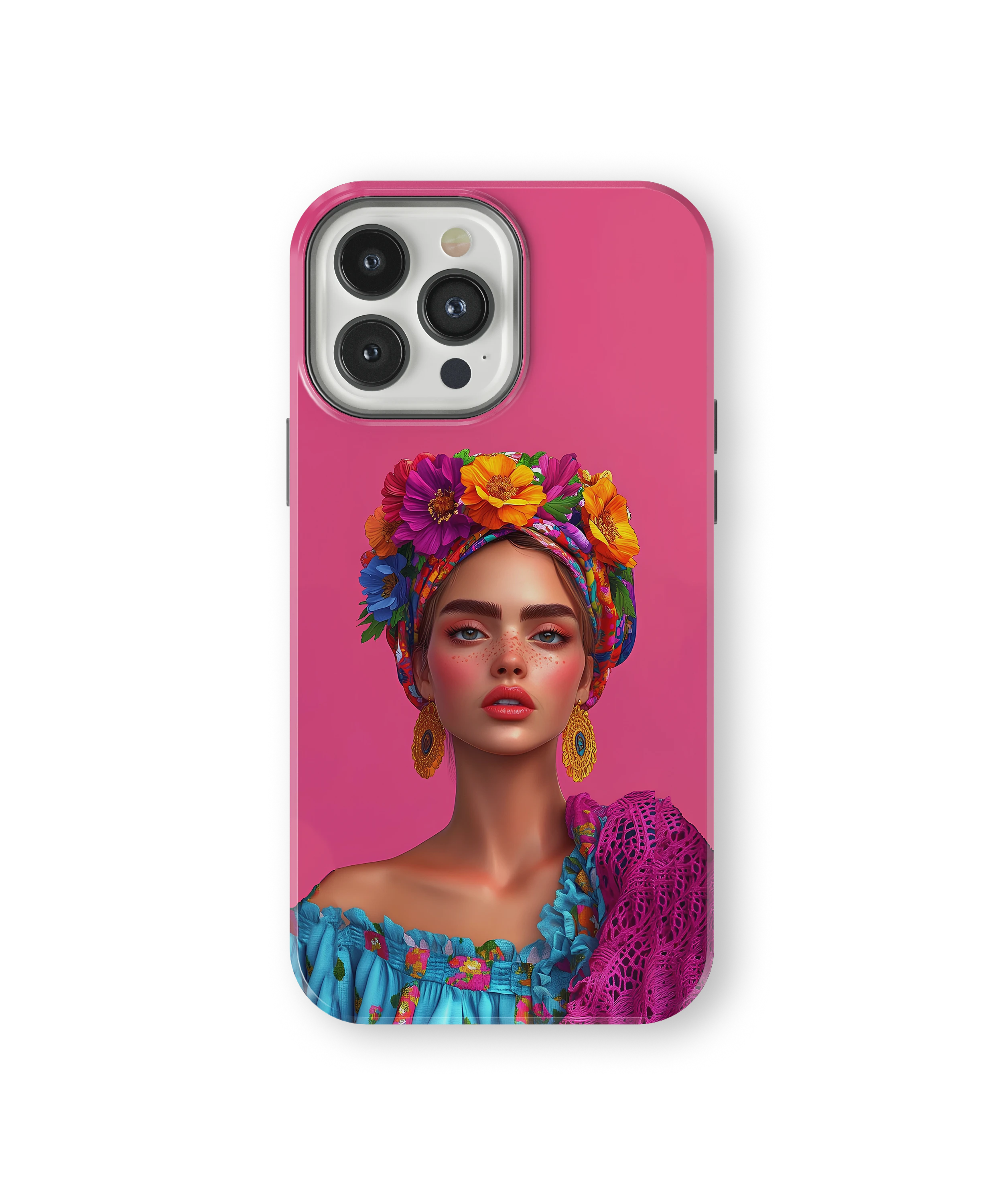 Coque iPhone – Design Femme Fleurie Colorée