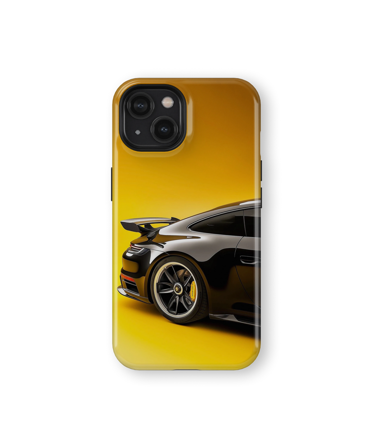 Coque iPhone – Porsche 911 Black & Yellow
