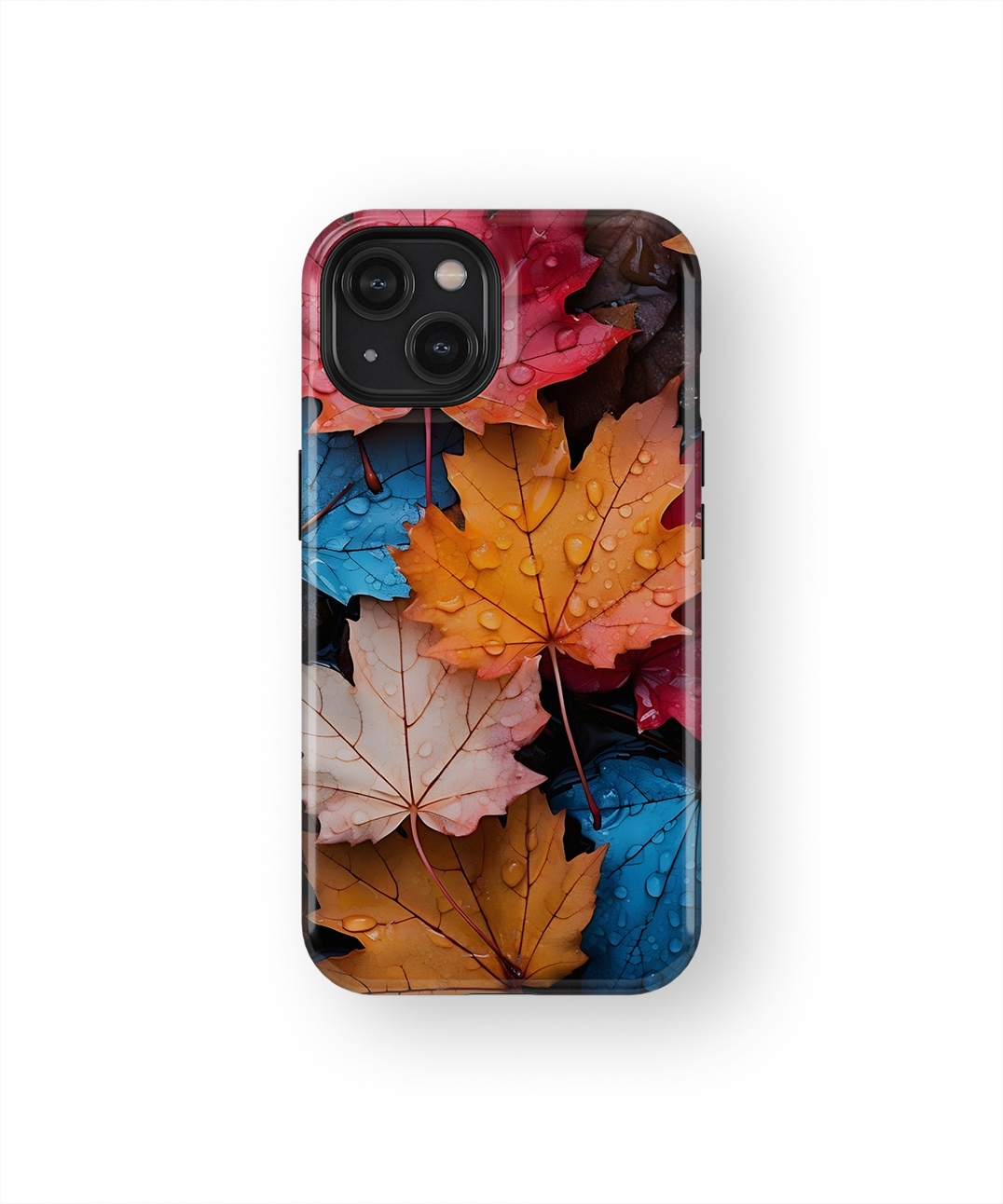 Coque iPhone – Design Feuilles Automne Colorées