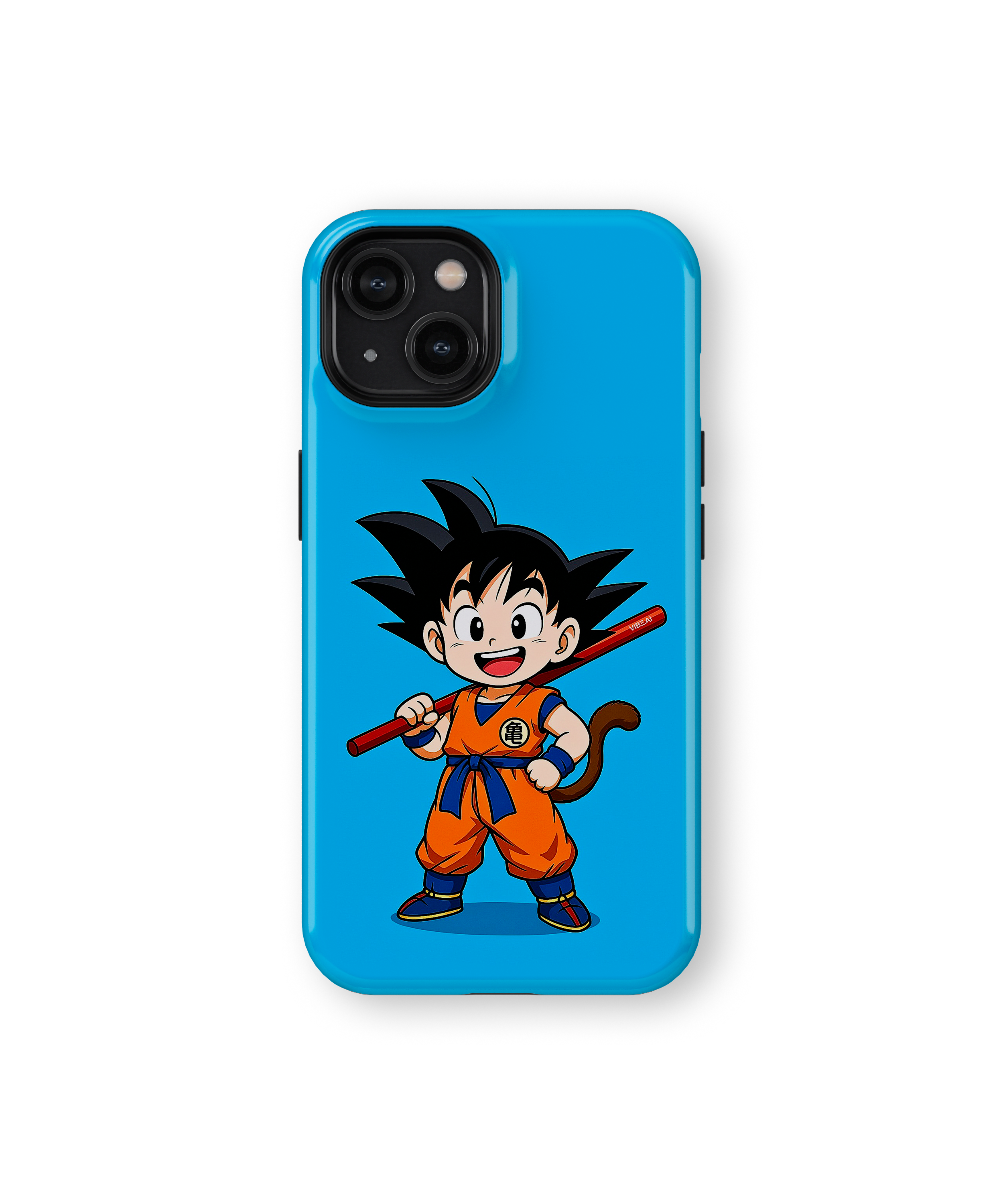 Coque iPhone Anime Goku Bleue