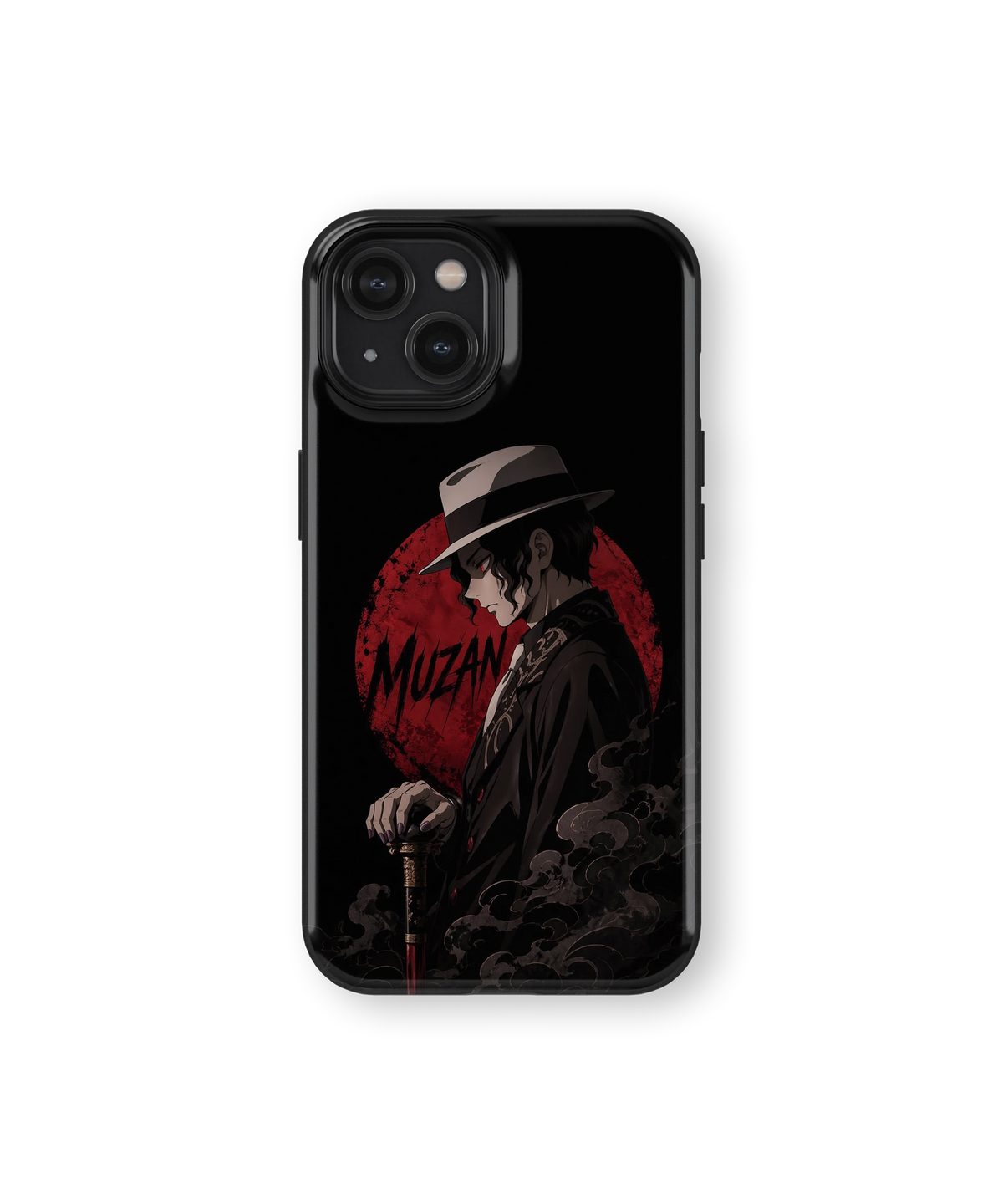 Coque iPhone – Muzan Kibutsuji Red Moon | Demon Slayer