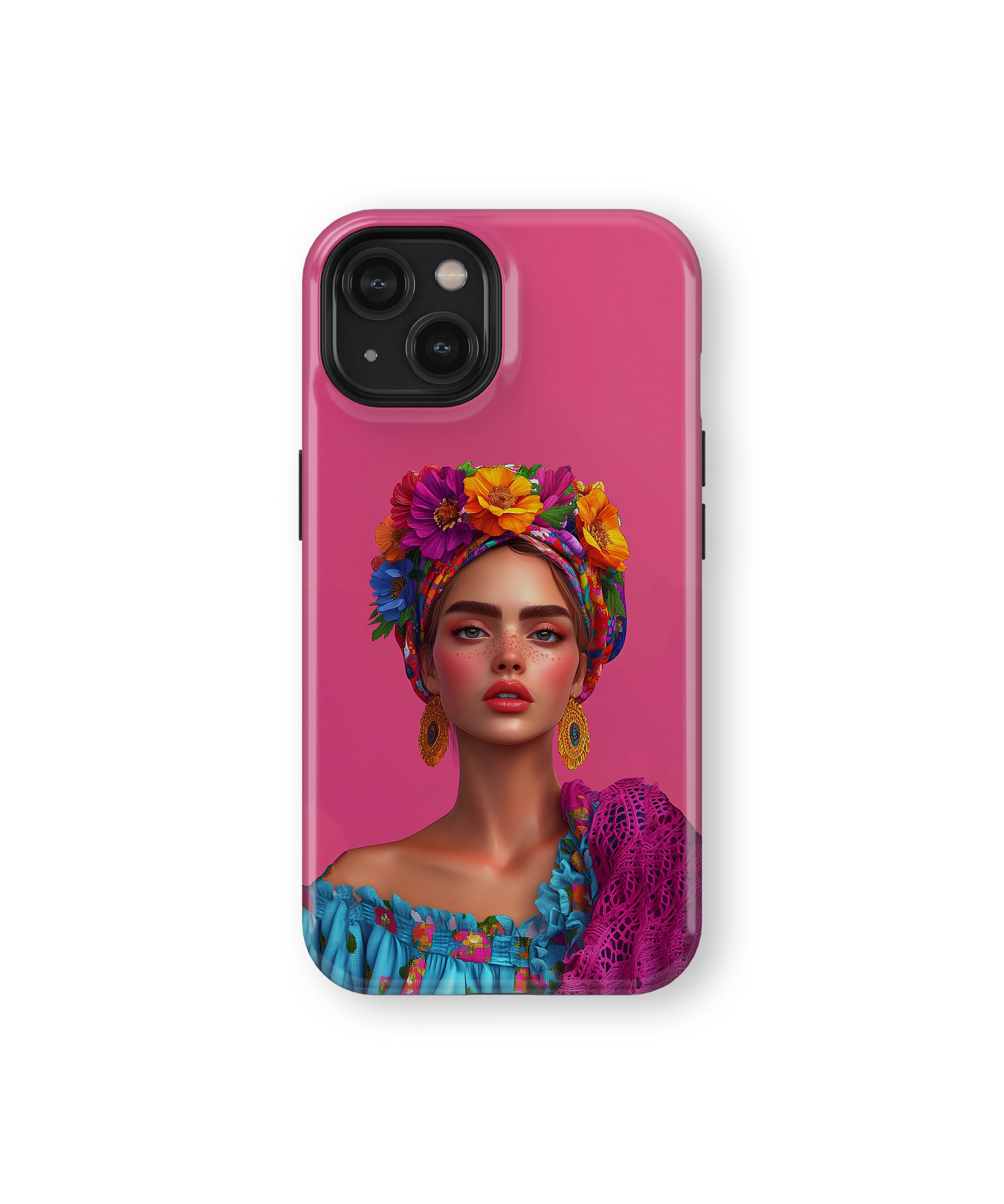 Coque iPhone – Design Femme Fleurie Colorée