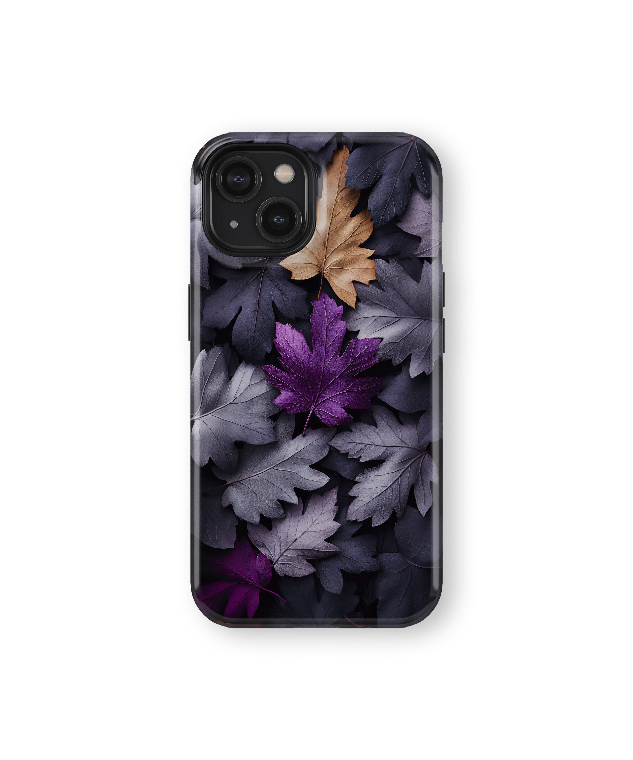 Coque iPhone Purple Autumn Leaves