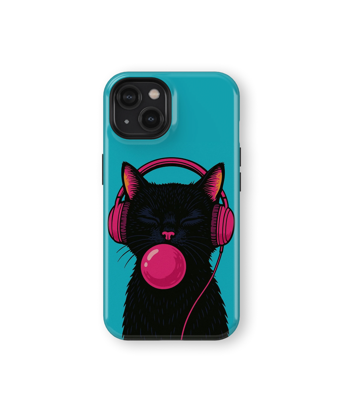 Coque iPhone – Music Cat Bubble