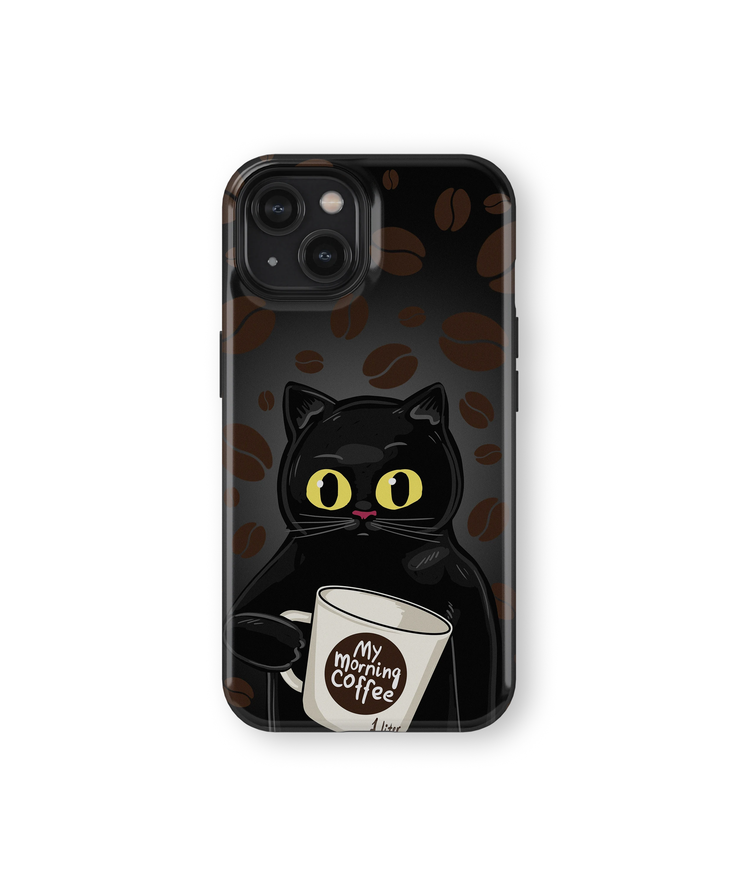 Coque iPhone Chat Café – Avant le café / Après le café