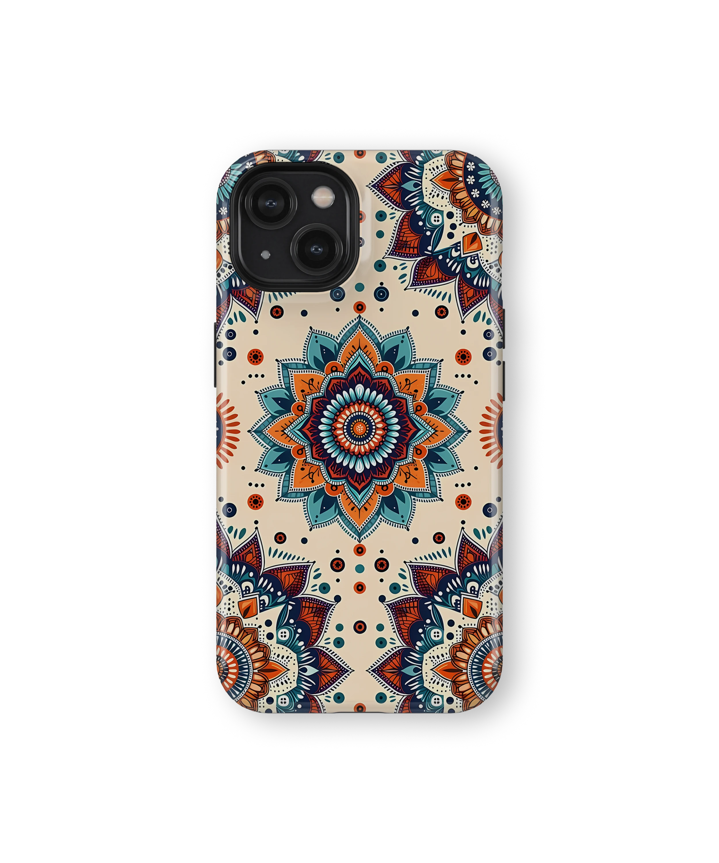 Coque iPhone – Mandala Coloré Style Bohème & Ethnique