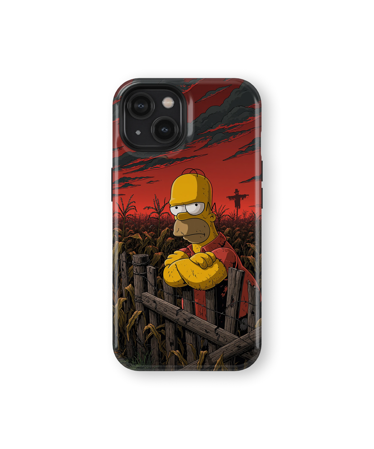 Coque iPhone Homer Simpson – Design Dark Red | Les Simpson
