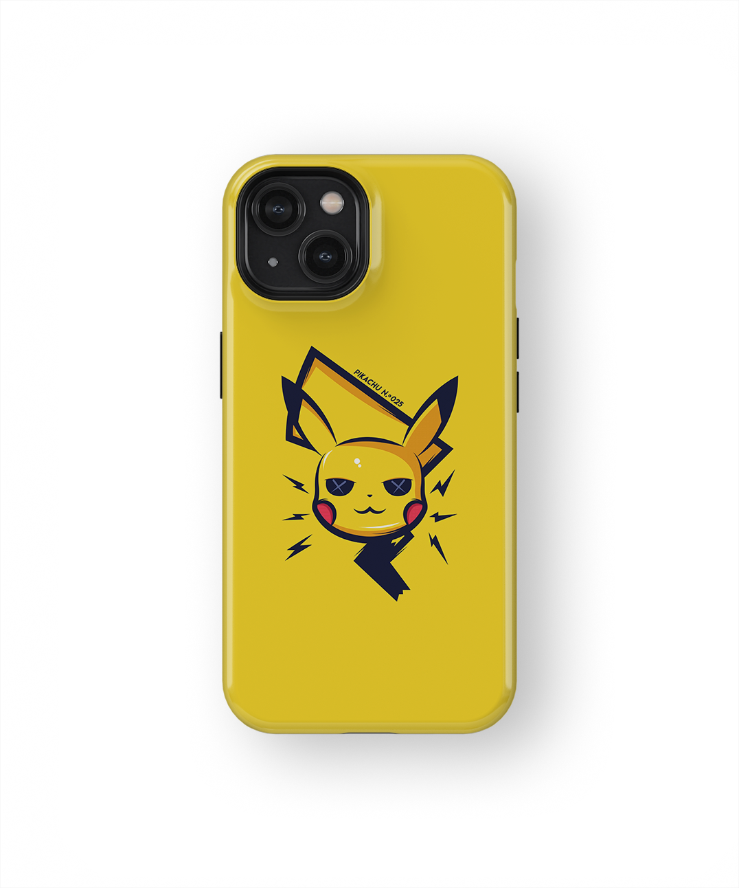 Coque iPhone – Pikachu Minimaliste & Électrique