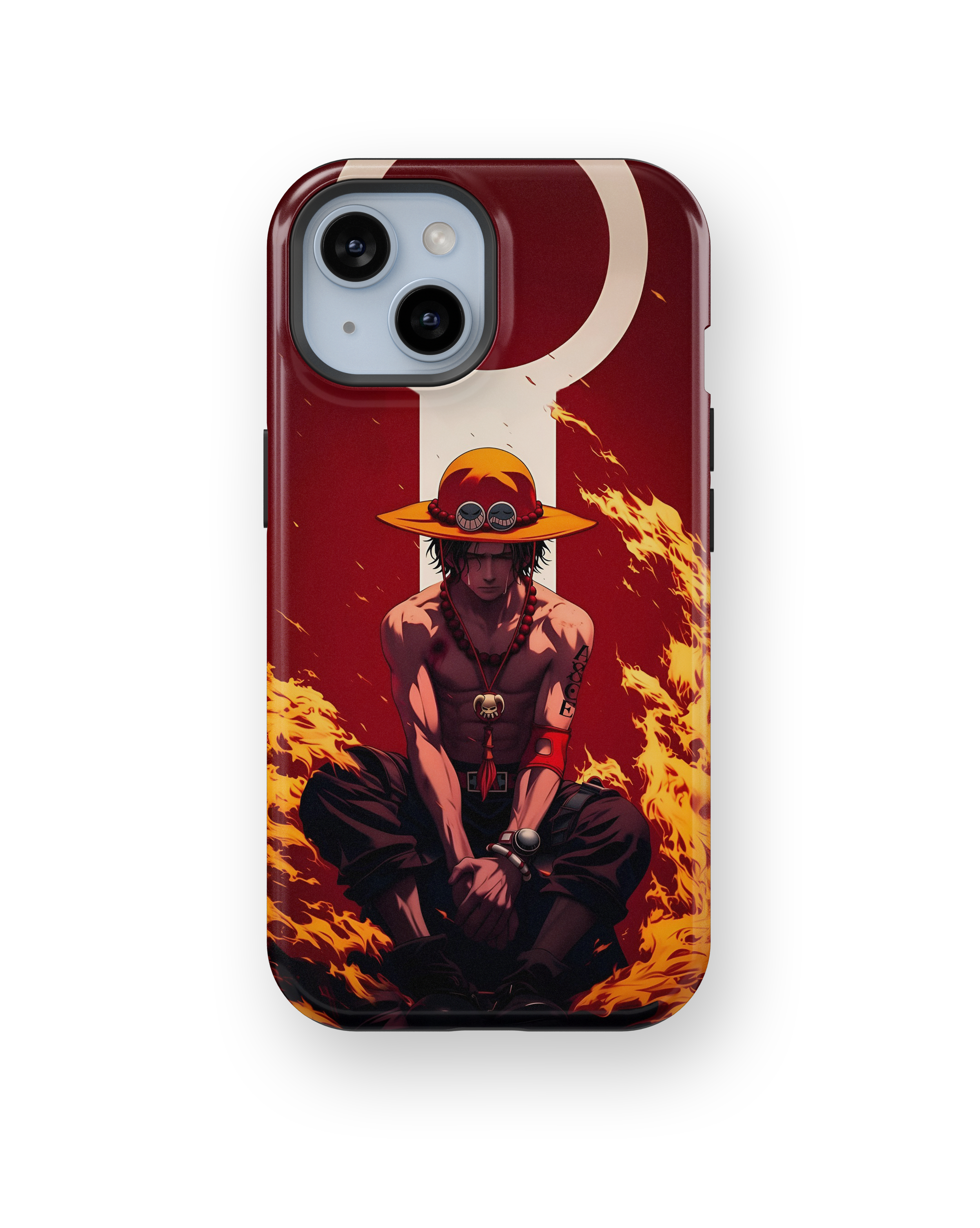 Coque iPhone Portgas D. Ace – Design Flamme Rouge | One Piece