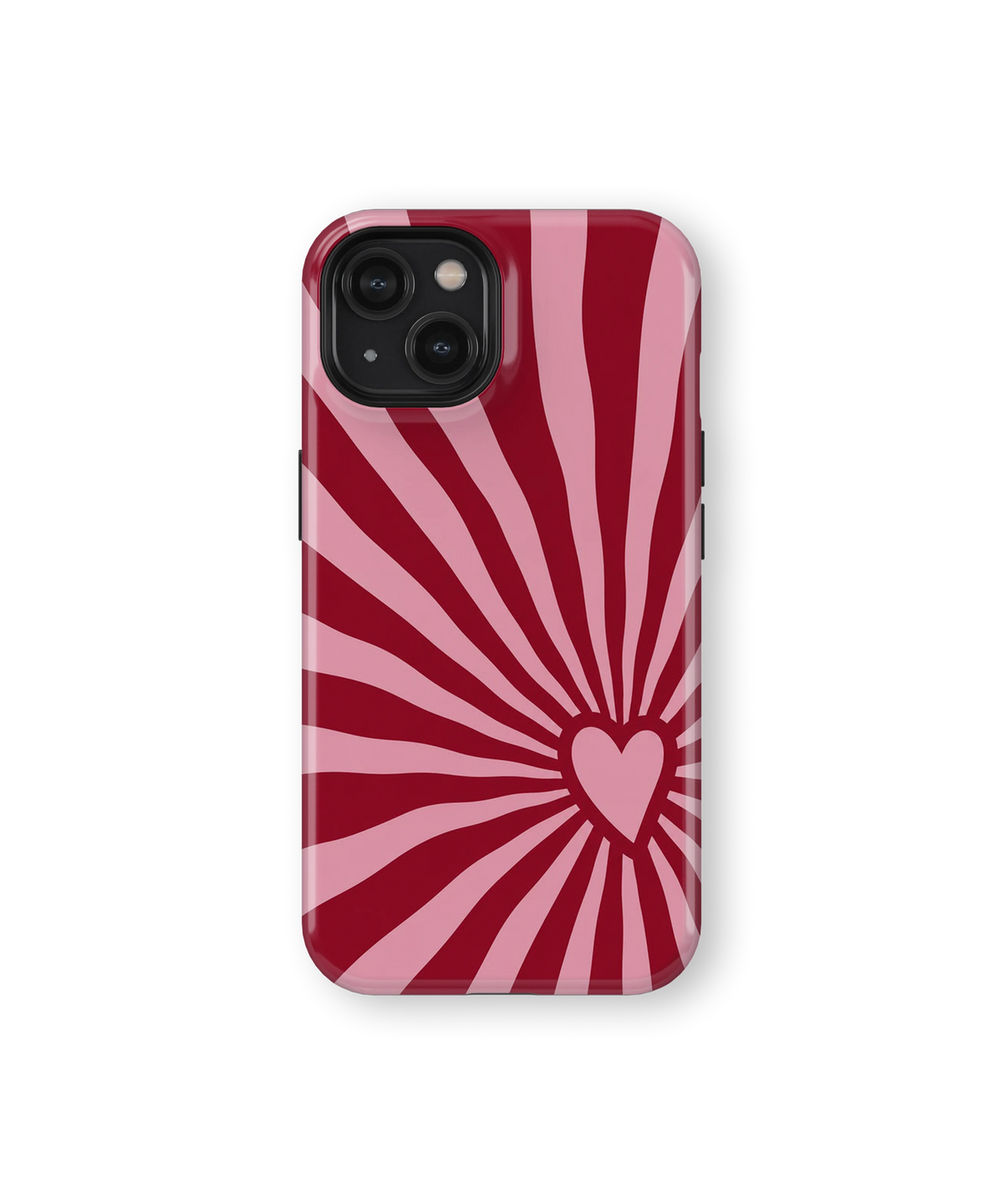 Coque iPhone – Design Cœur Pop Rose