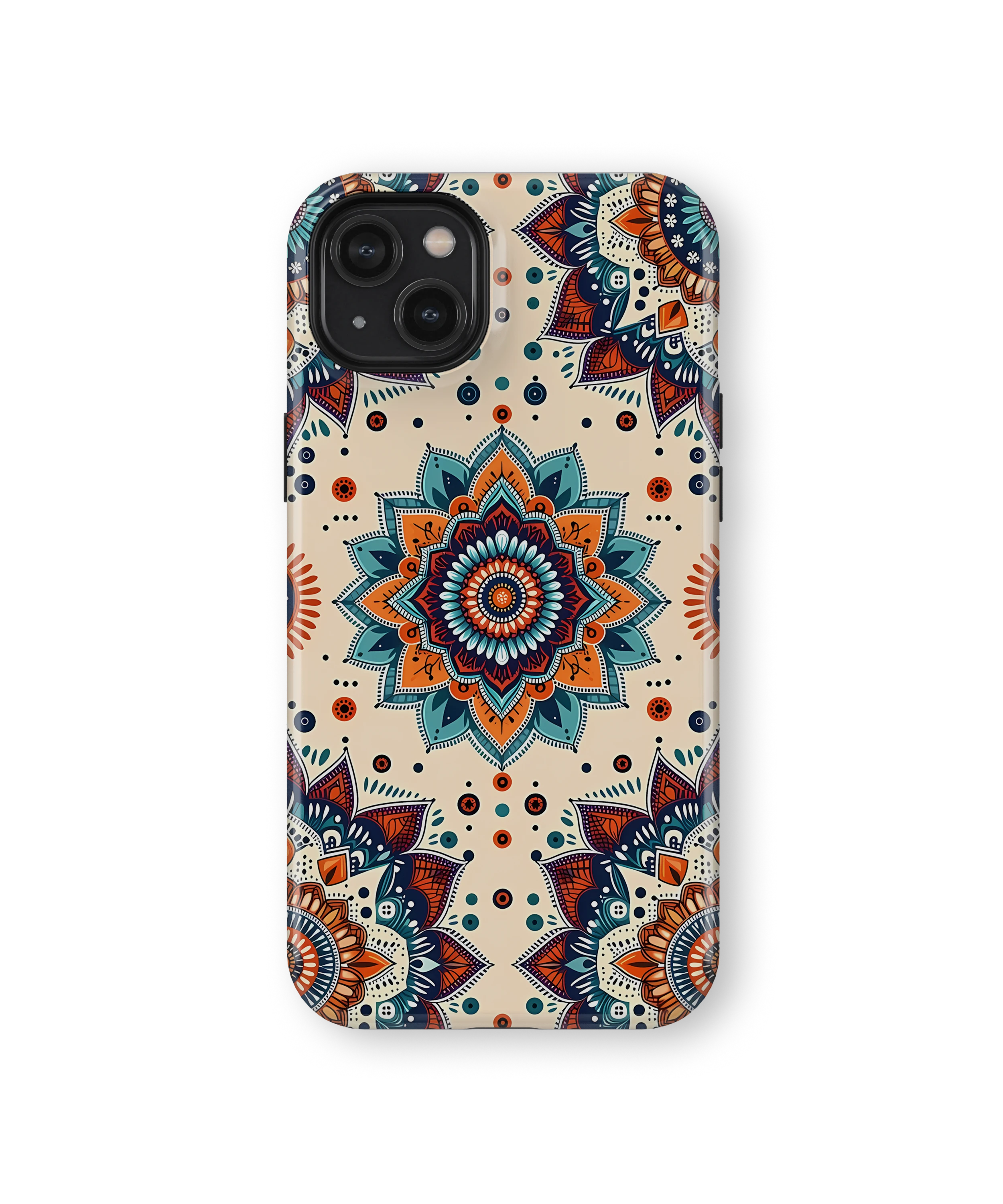 Coque iPhone – Mandala Coloré Style Bohème & Ethnique