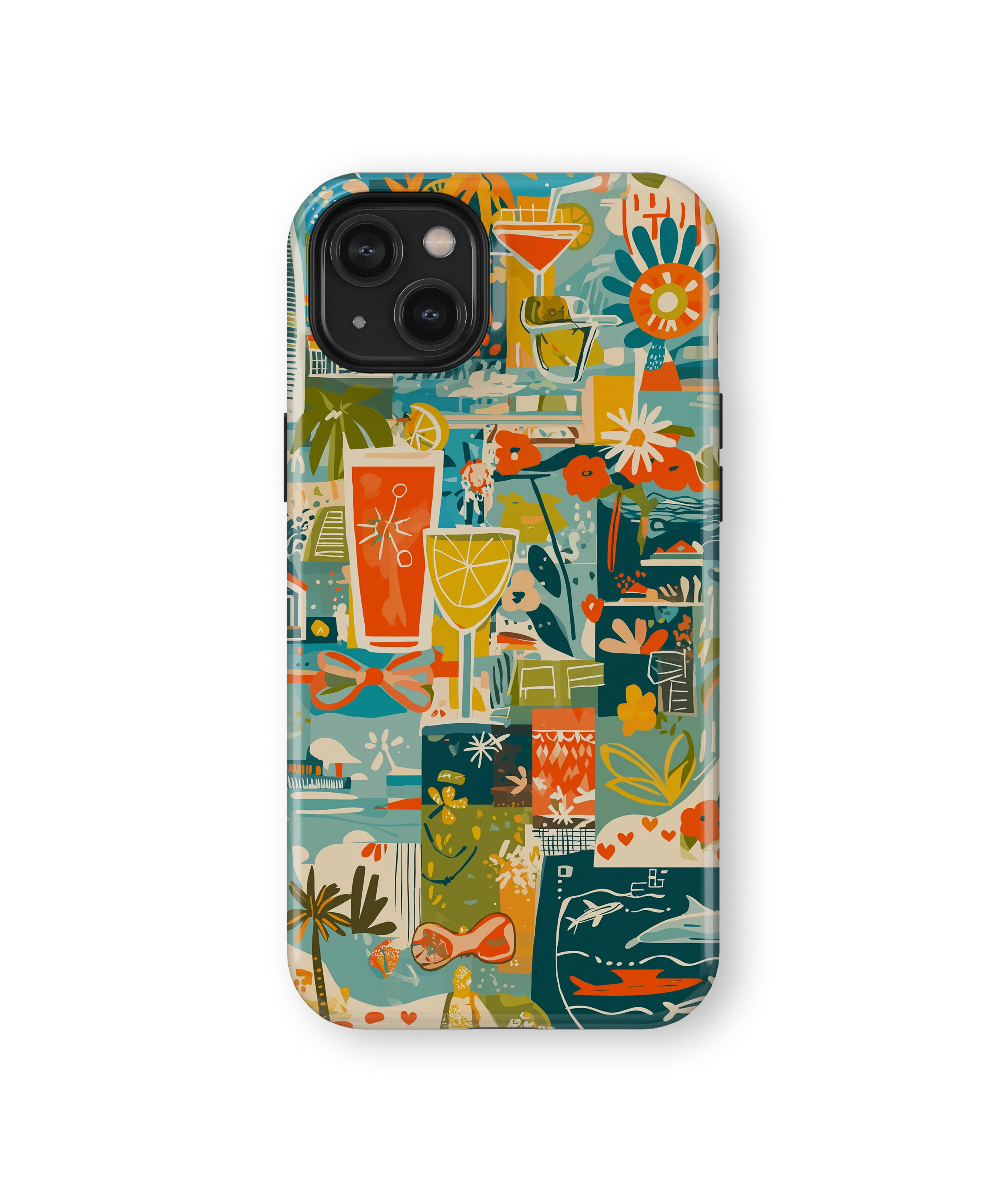Coque iPhone – Design Summer Coloré & Lifestyle Tropical