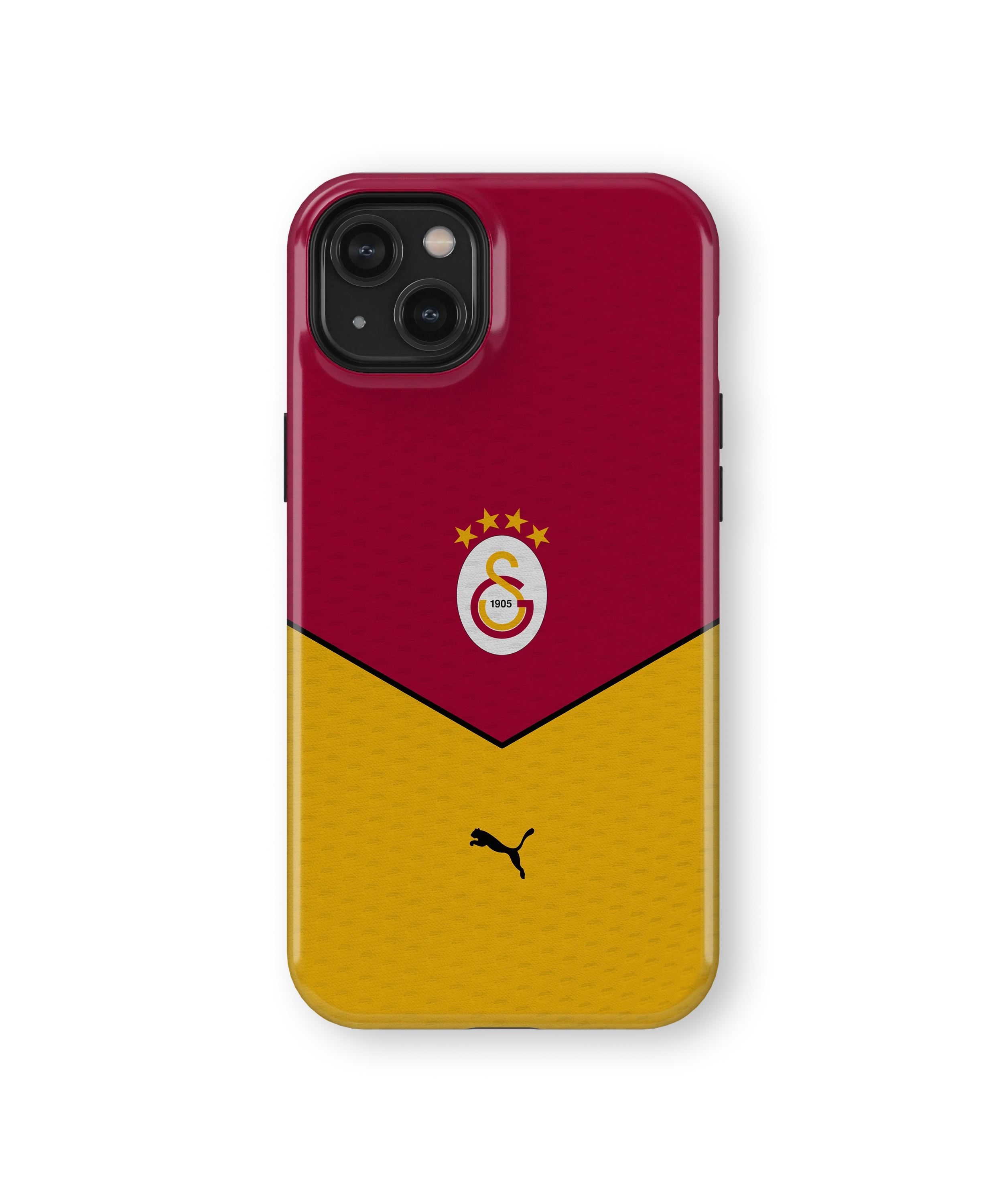 Coque iPhone – Style Maillot Galatasaray Rouge & Jaune