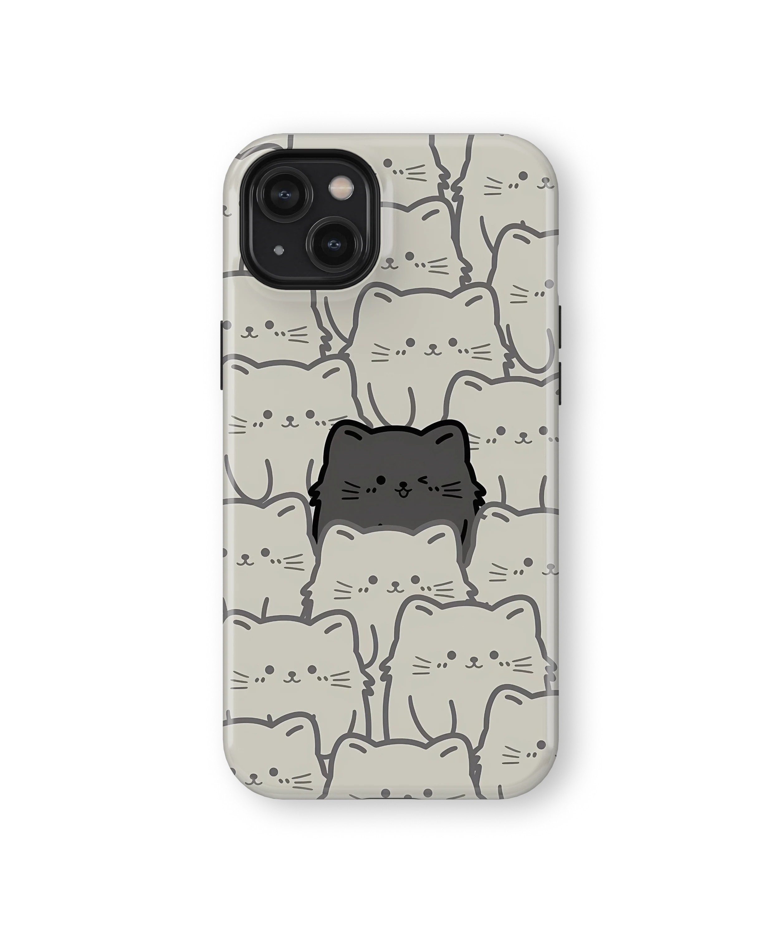 Coque iPhone – Chats Kawaii Minimalistes