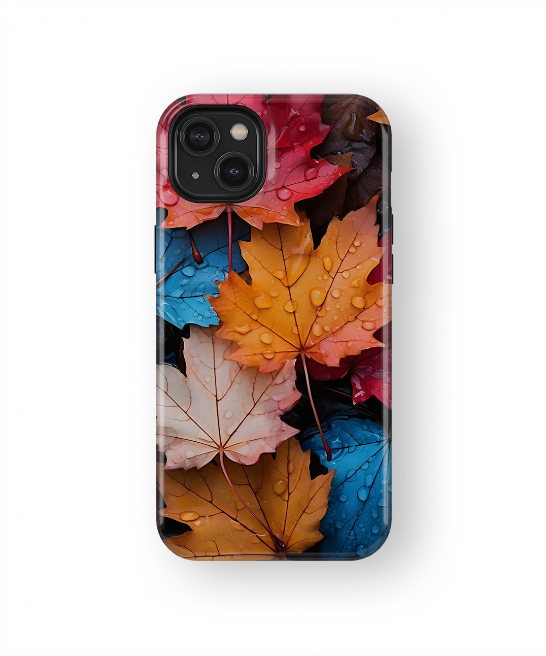 Coque iPhone – Design Feuilles Automne Colorées