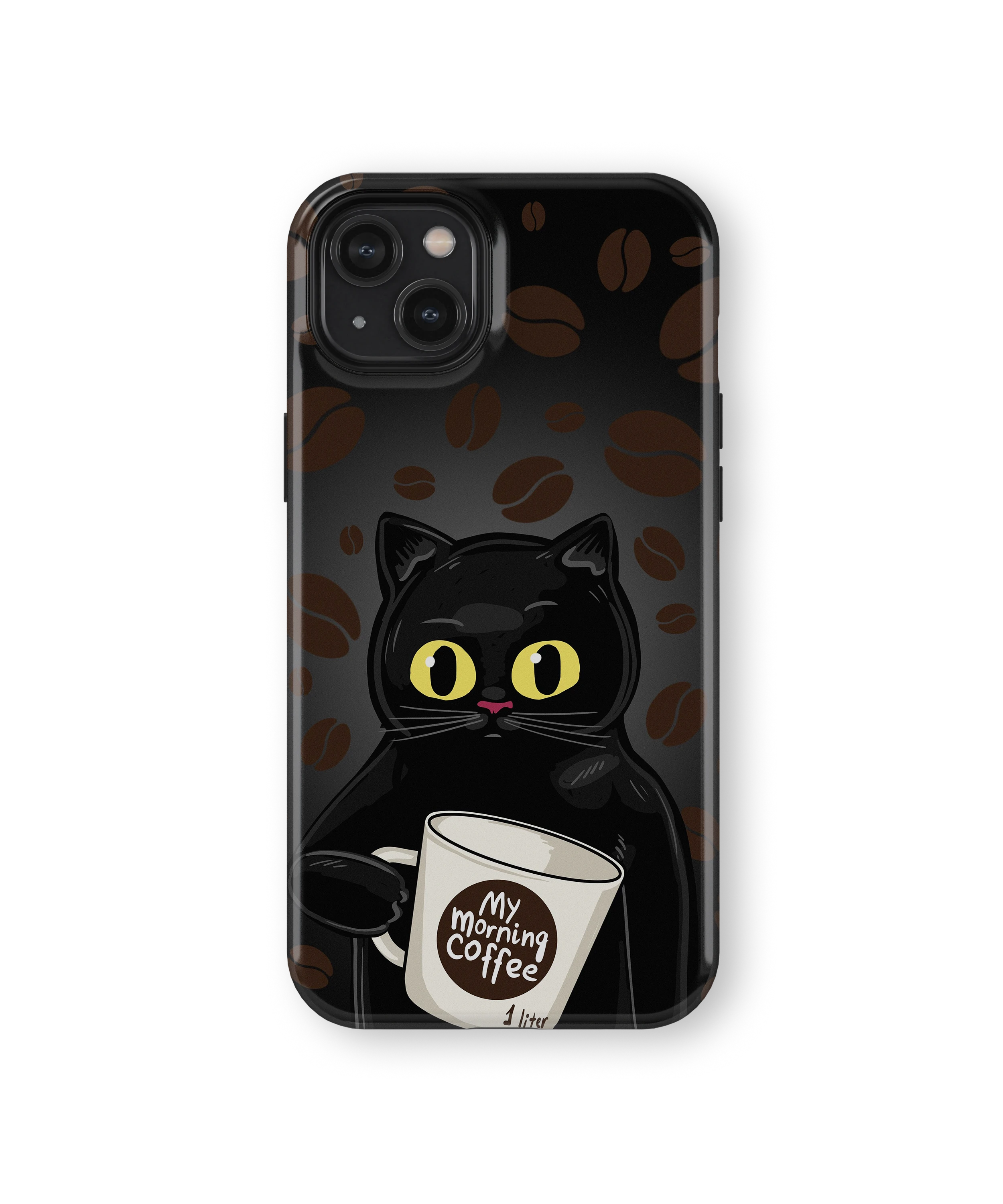 Coque iPhone Chat Café – Avant le café / Après le café