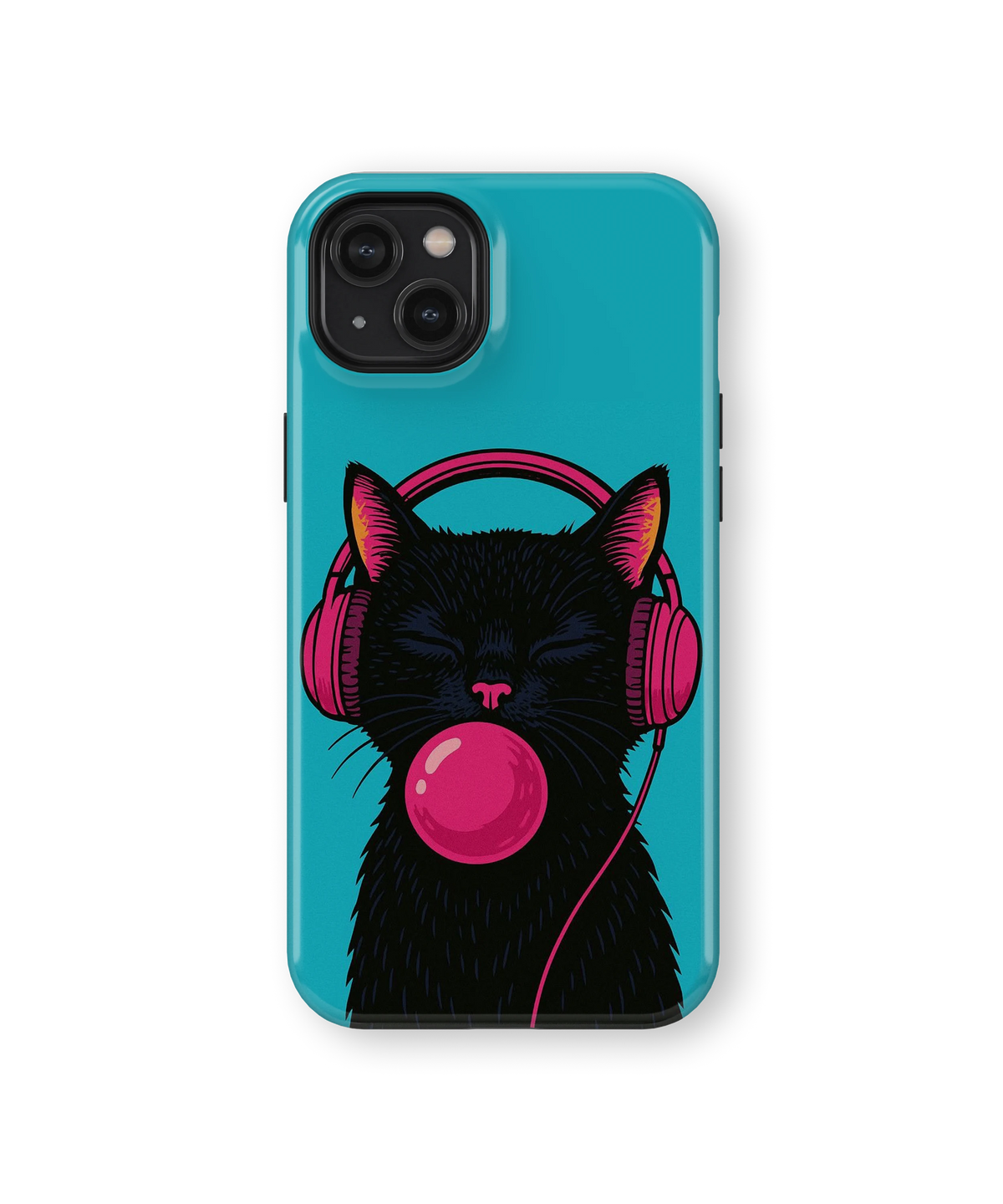 Coque iPhone – Music Cat Bubble