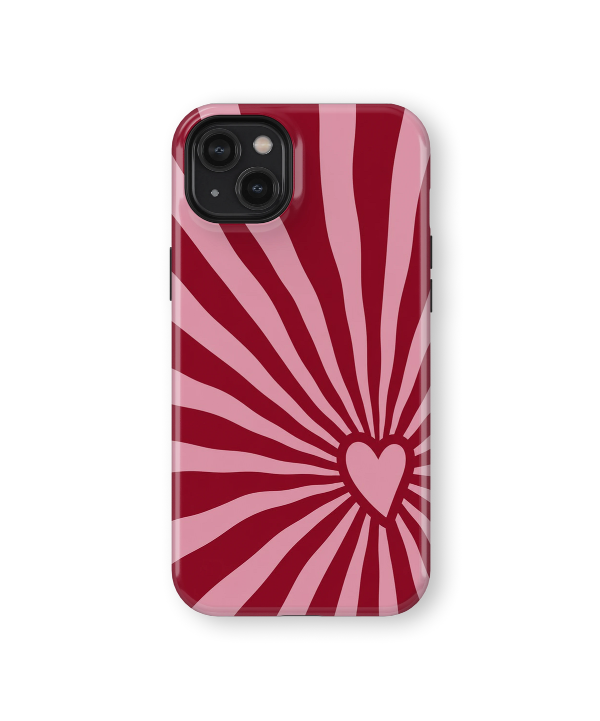 Coque iPhone – Design Cœur Pop Rose