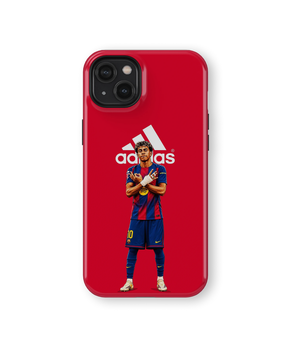 Coque iPhone – Design Foot Barcelona Red