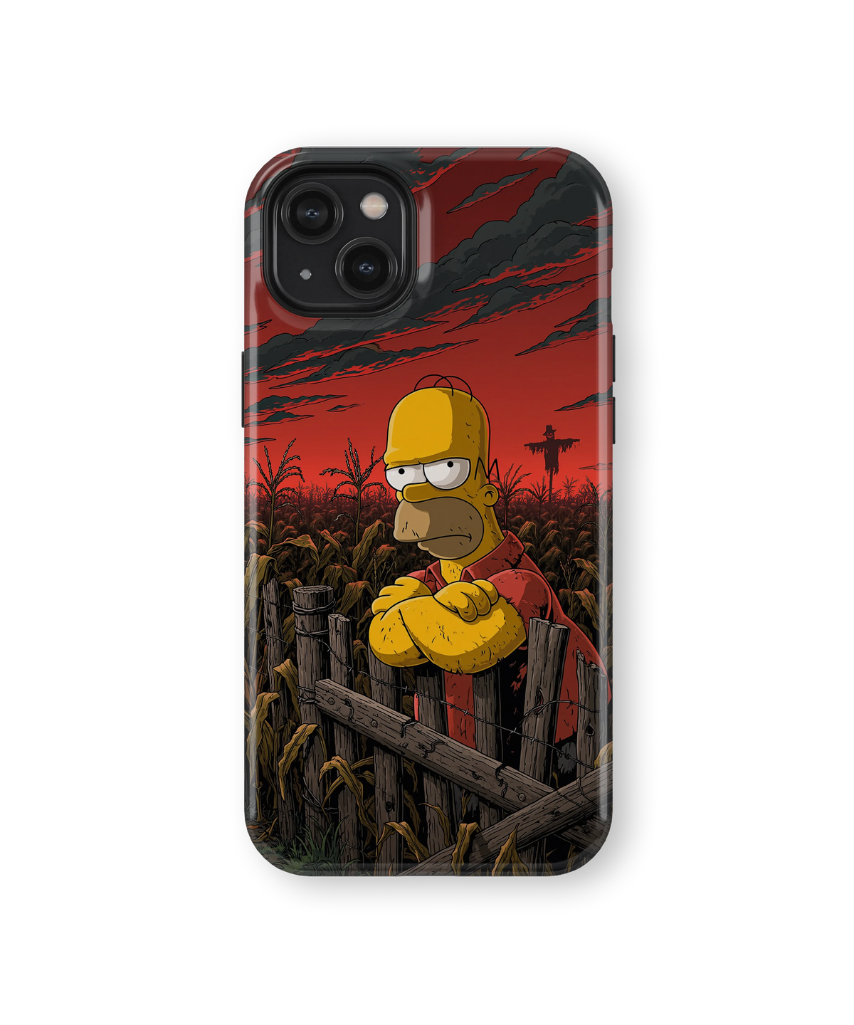 Coque iPhone Homer Simpson – Design Dark Red | Les Simpson